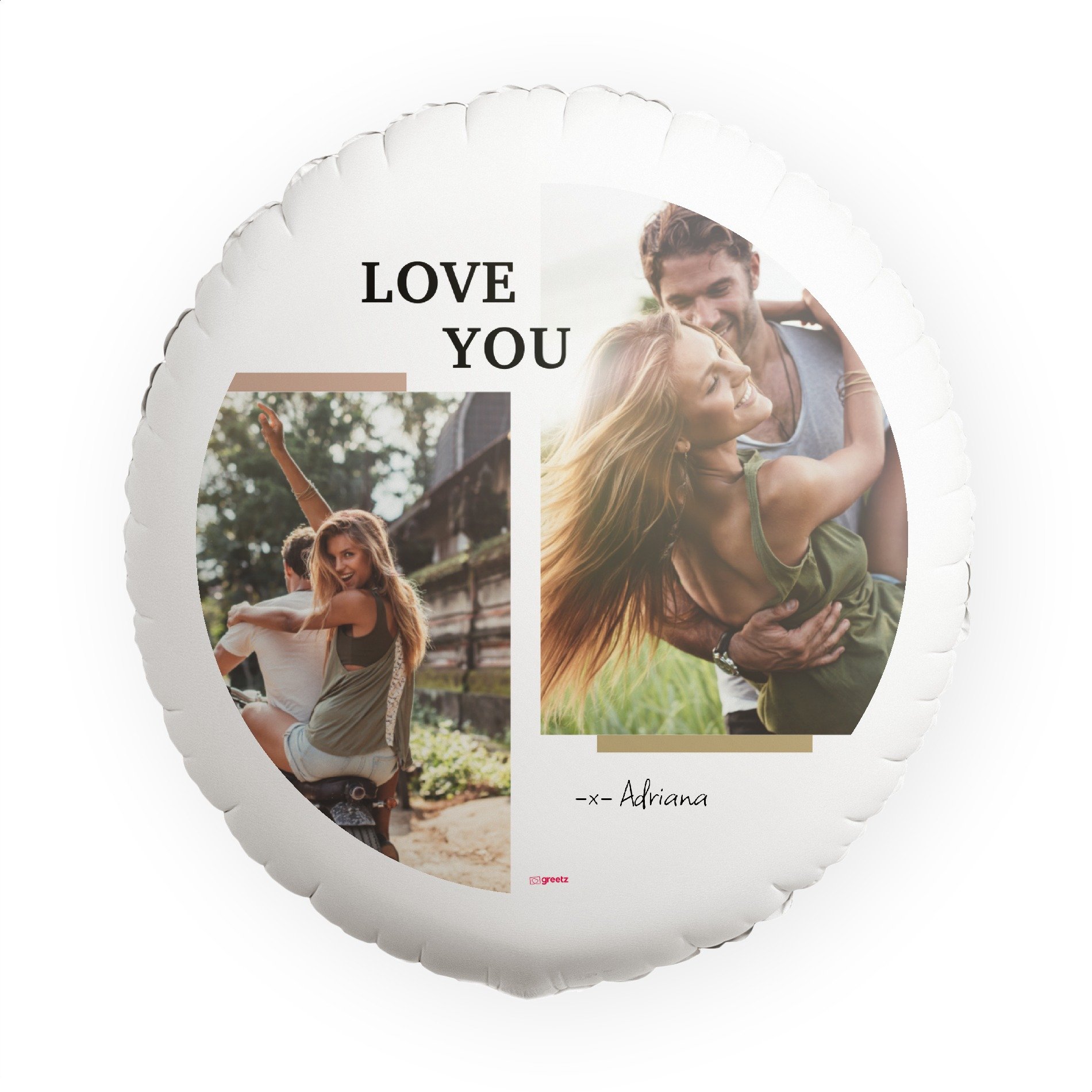 Ballon Love You met eigen foto
