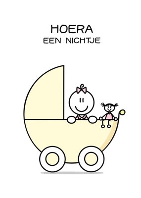 YH Tekent | Geboortekaart | Nichtje