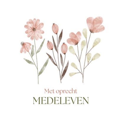 Papercute | Condoleancekaart | Met oprecht medeleven