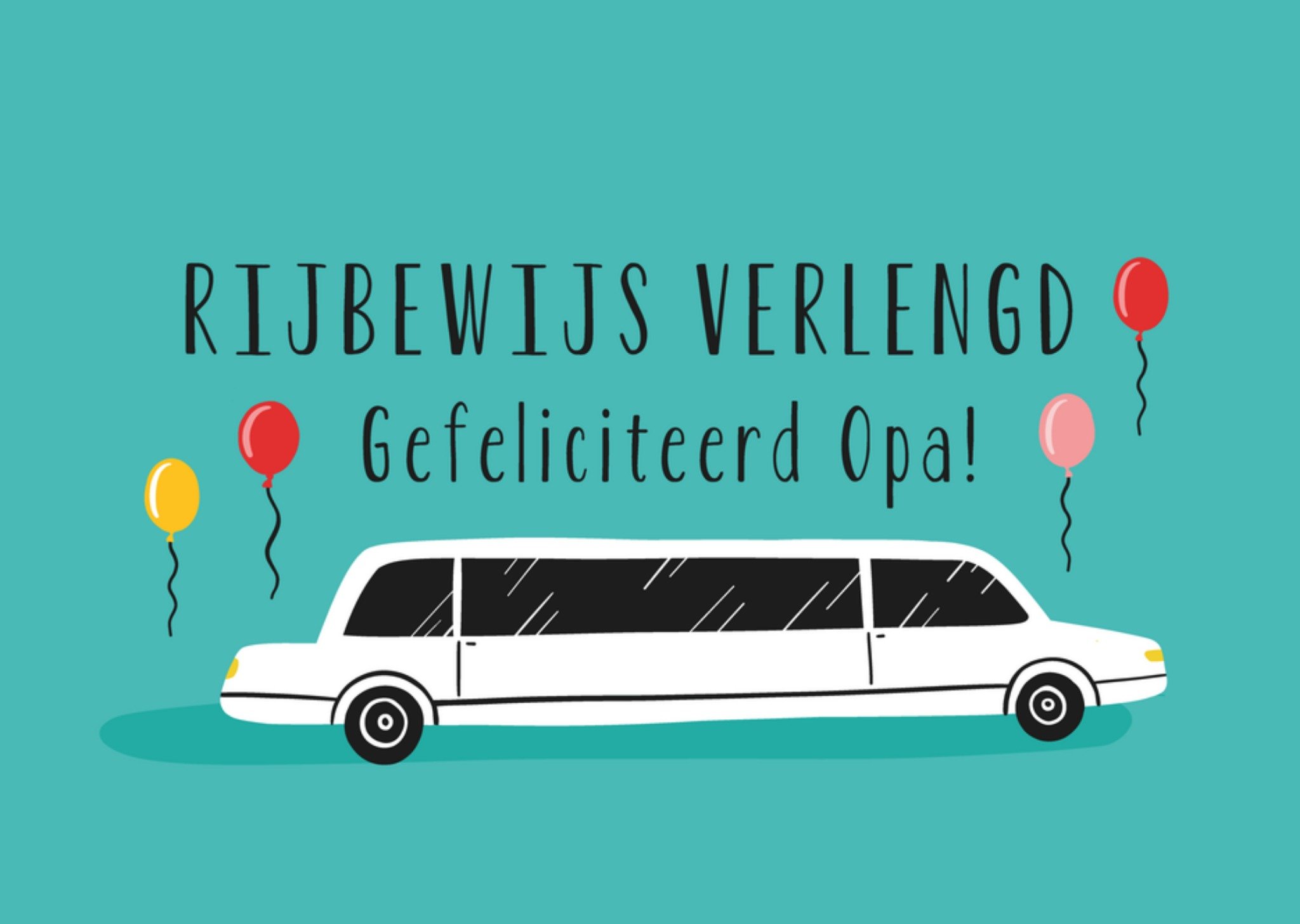 Geslaagd kaart Rijbewijs verlengd Kaart Greetz