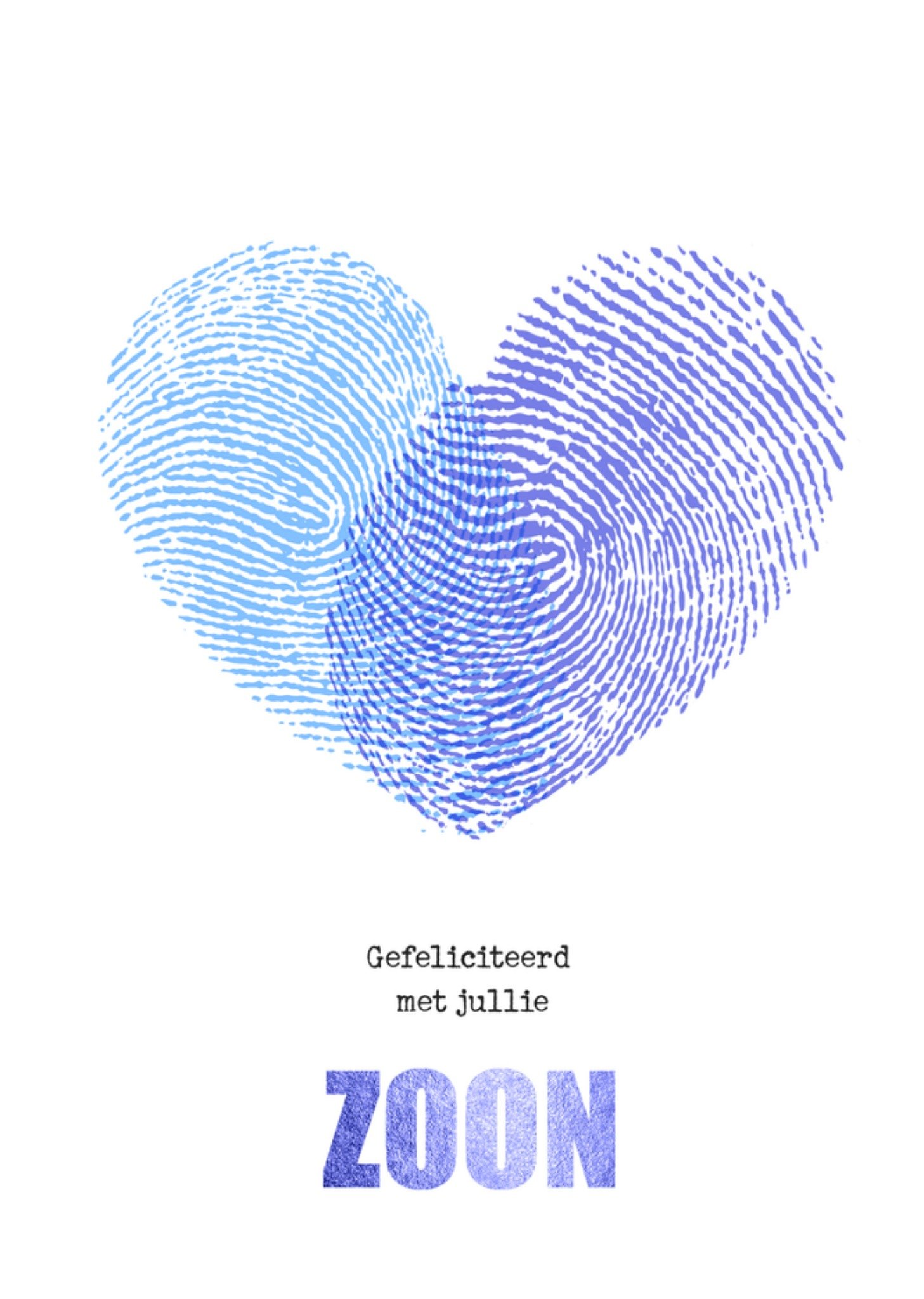 Geboortekaart Gefeliciteerd met jullie zoon Kaart Bright Spot