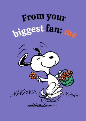 Peanuts Snoopy | Moederdagkaart | From your biggest fan