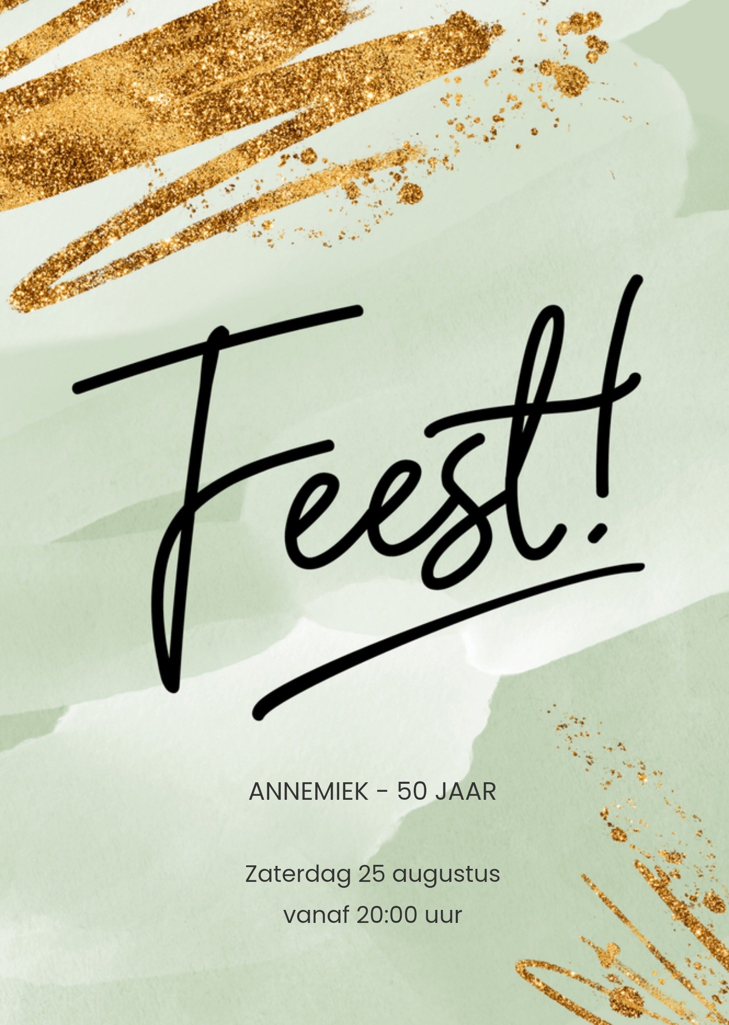 Verjaardagsuitnodiging met naam Kaart Luckz