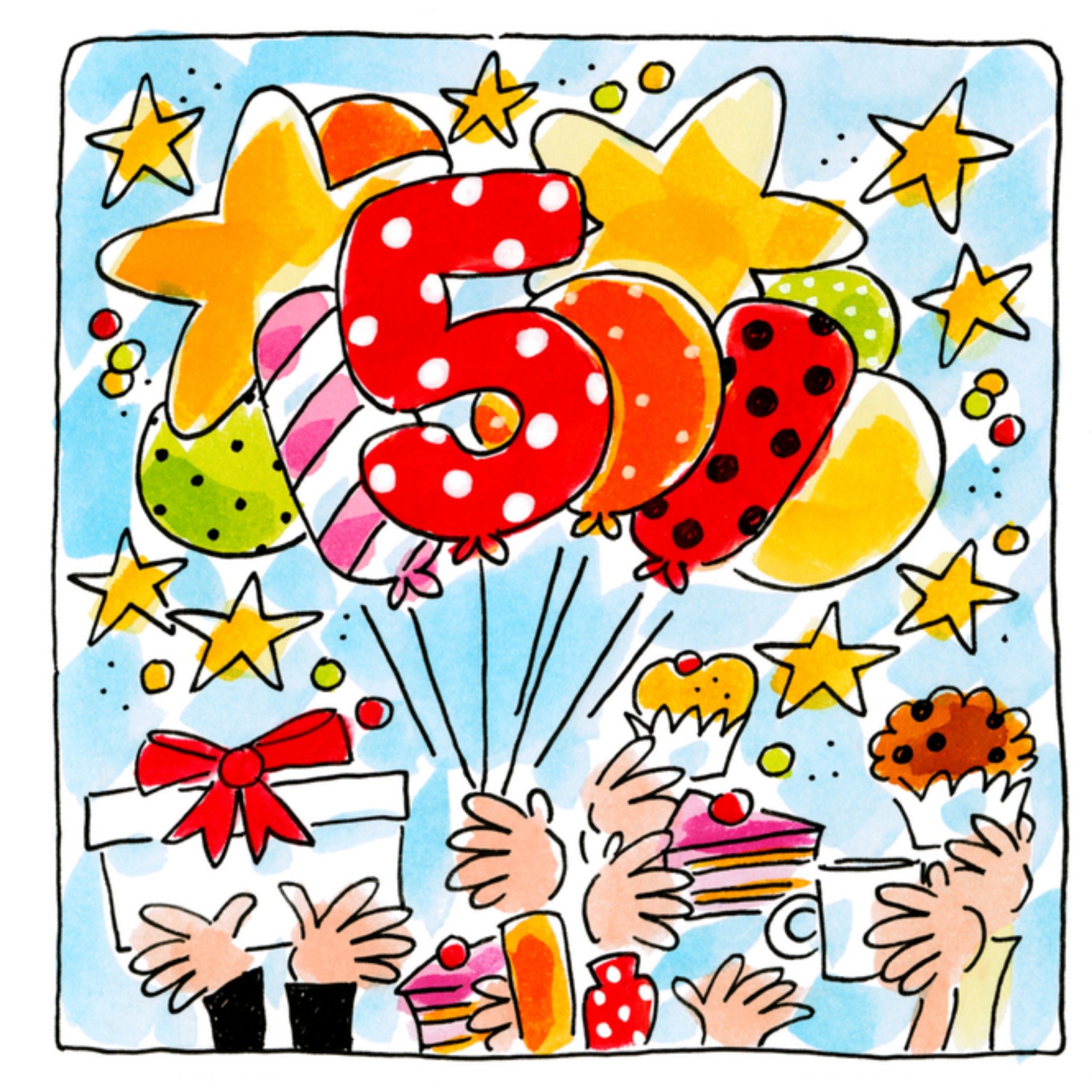 Verjaardagskaart 5 jaar Vierkante Kaart Blond Amsterdam