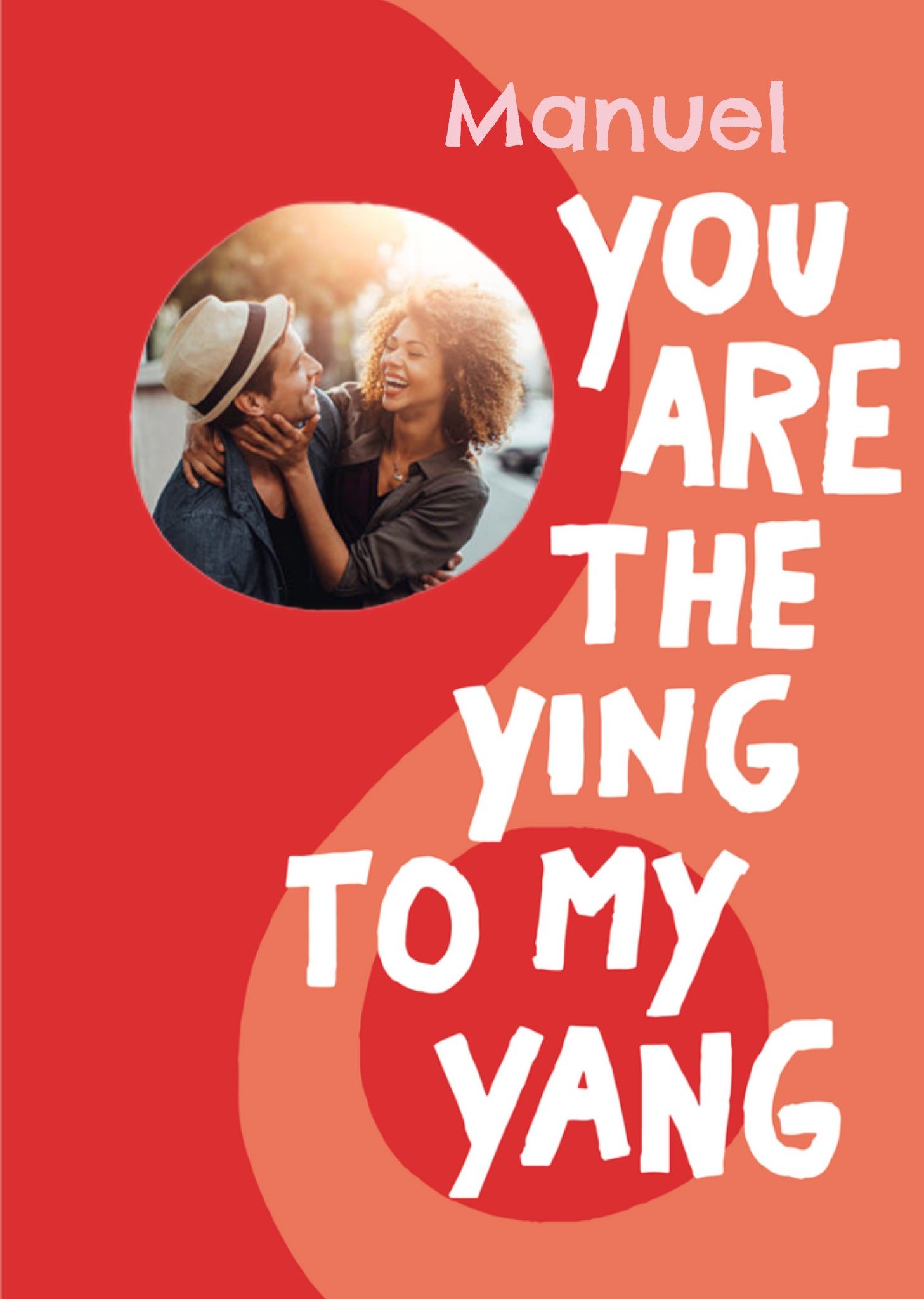Valentijnskaart Ying to my yang Greetz