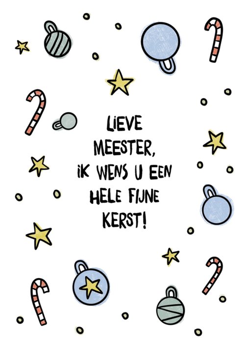 Greetz | Kerstkaart | Meester