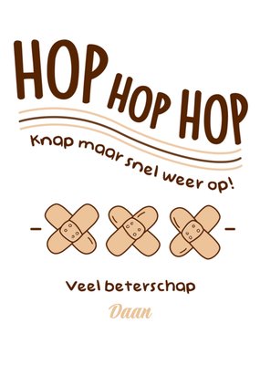 Liefs Jansje | Beterschapskaart | Hop Hop Hop