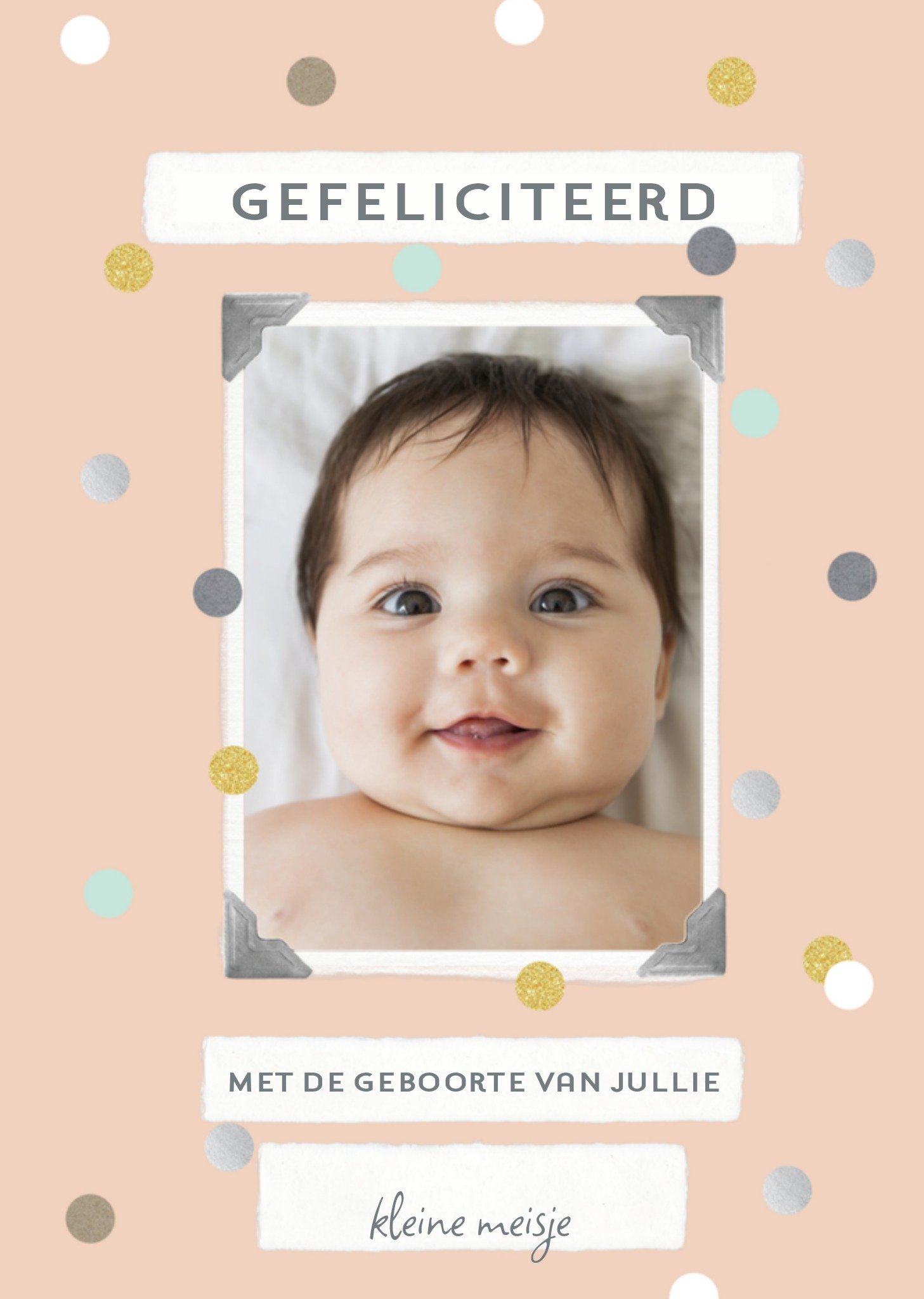 Geboortekaart klein meisje Kaart Greetz