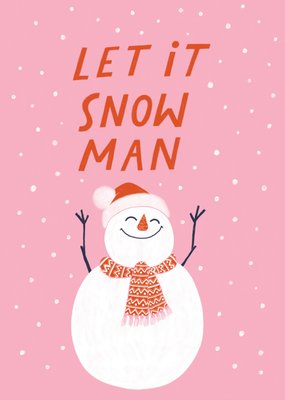 The Postcardy Club | Kerstkaart | Sneeuwpop