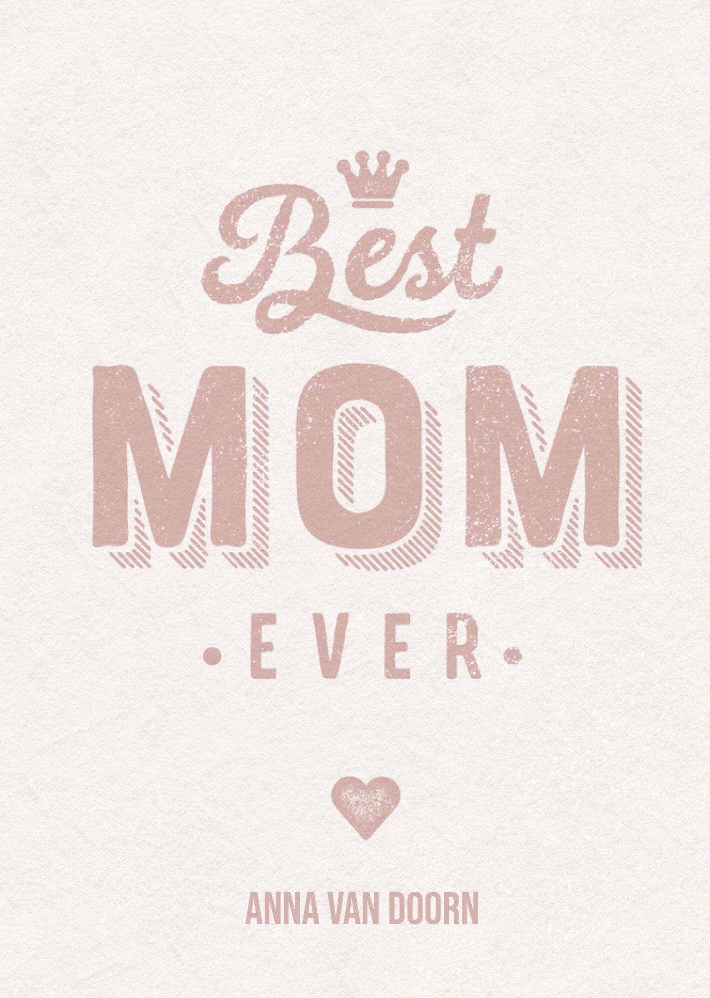 Moederdagkaart met aanpasbare naam Kaart Luckz