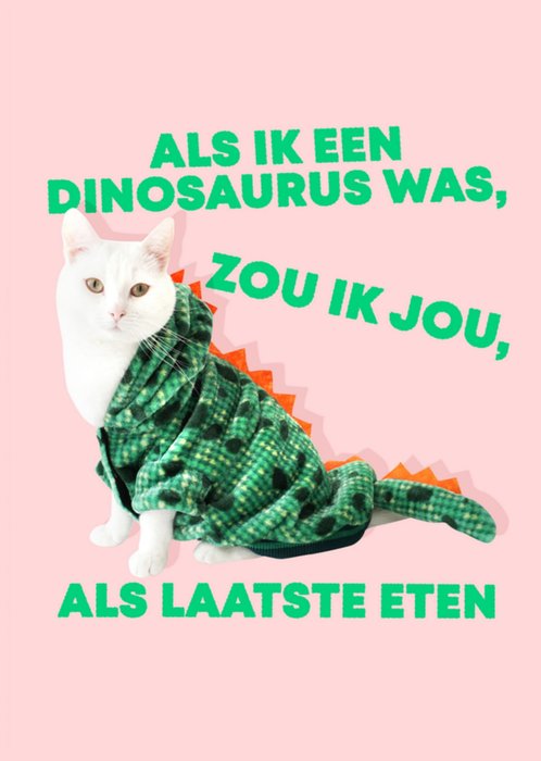 Jolly Awesome | Valentijnskaart | dino | kat