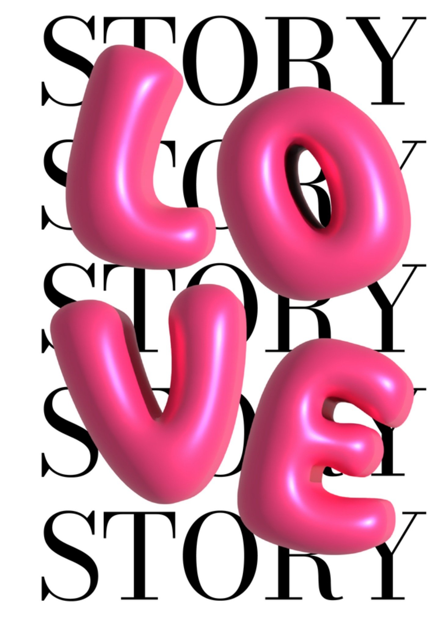Greetz Valentijnskaart 3D love Standard Card