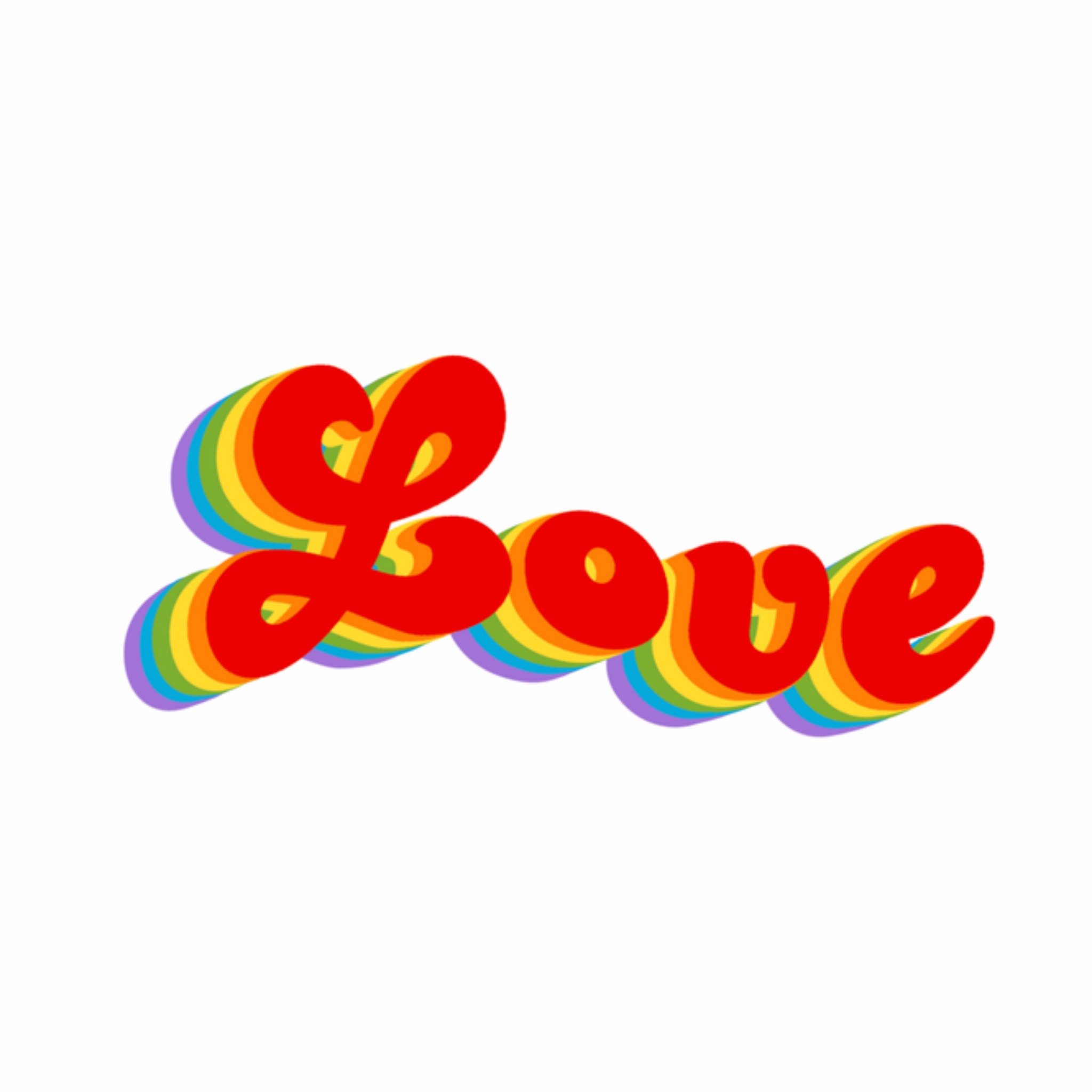 Greetz Pride kaart Typografie Vierkant