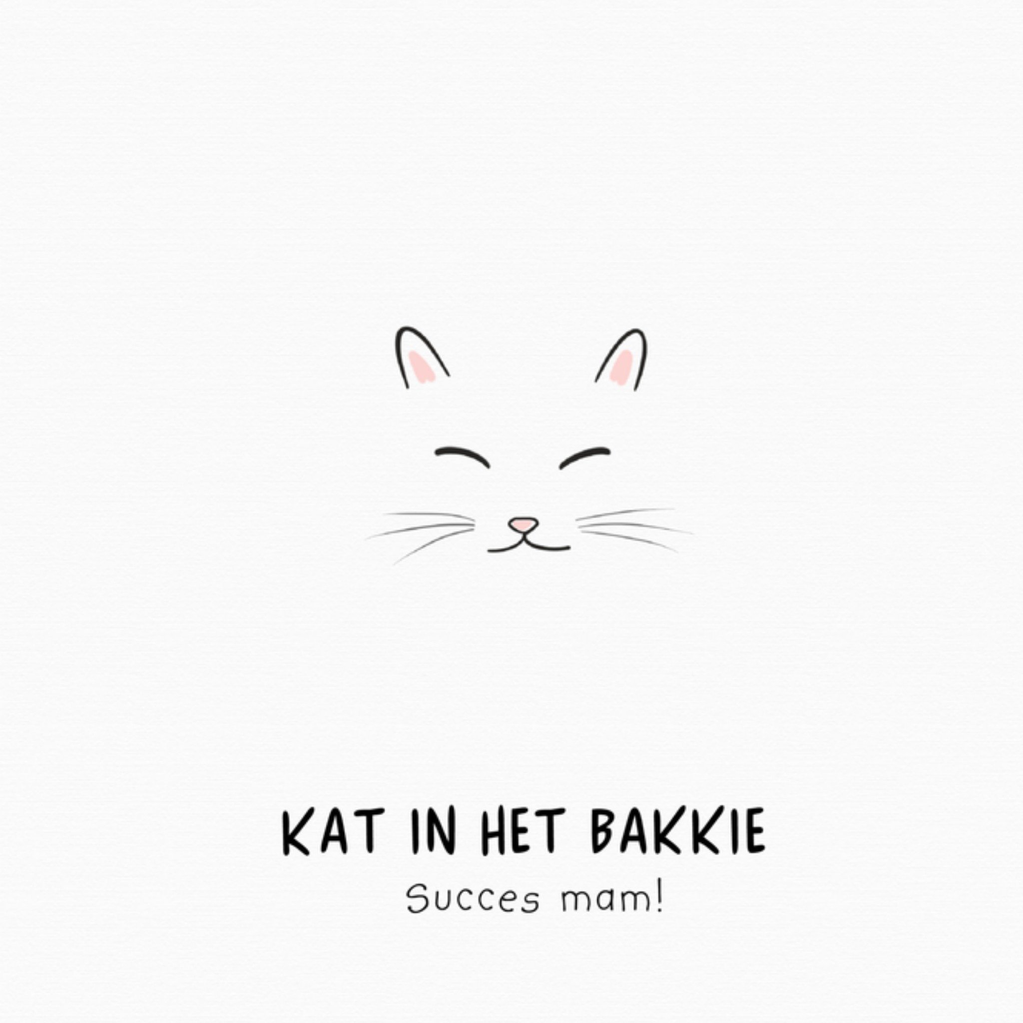 Greetz Succeskaart kat mam Vierkant