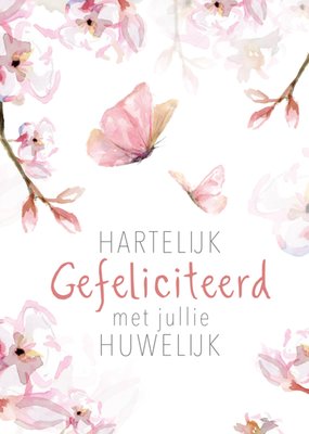 Michelle Dujardin | Huwelijkskaart | Hartelijk gefeliciteerd met jullie huwelijk