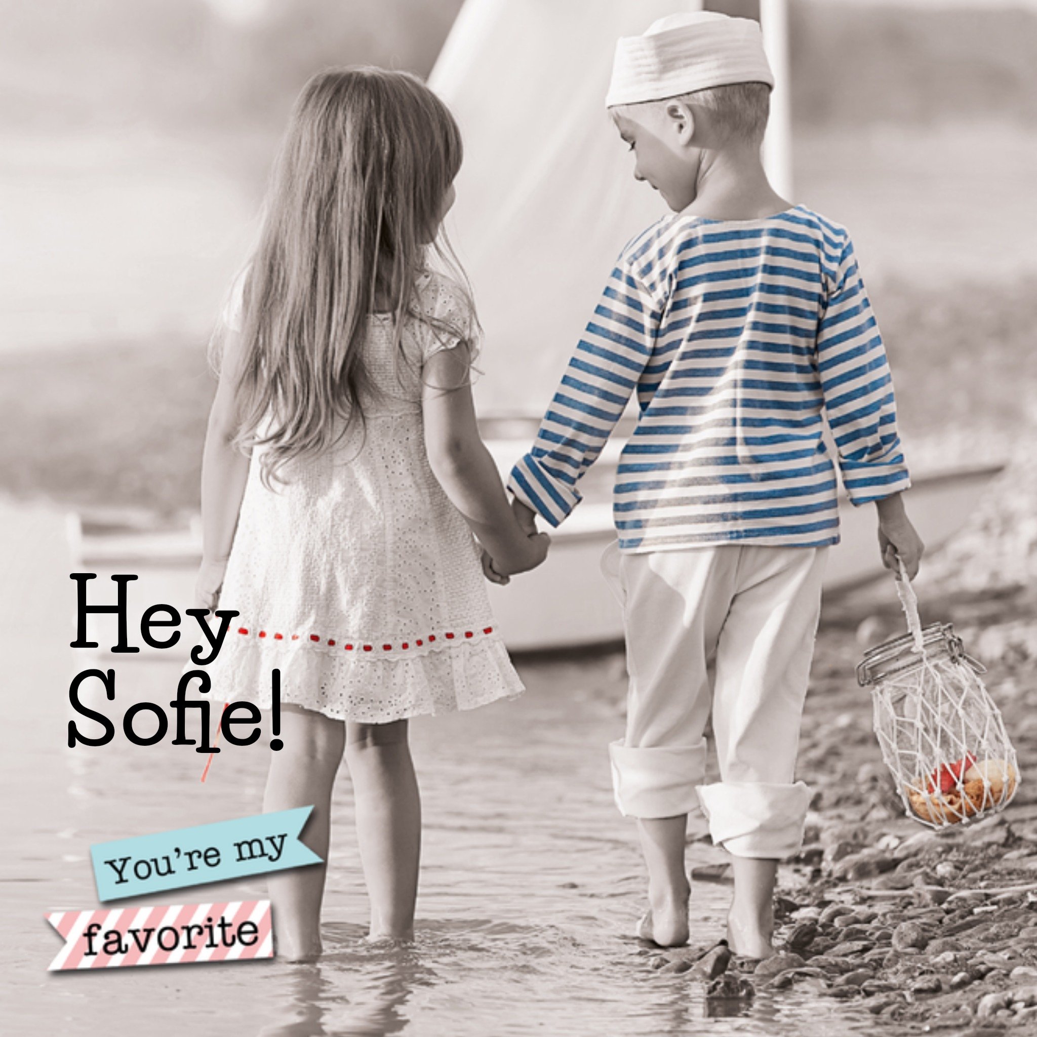 Liefdes kaart met aanpasbare naam Vierkante Kaart TMS