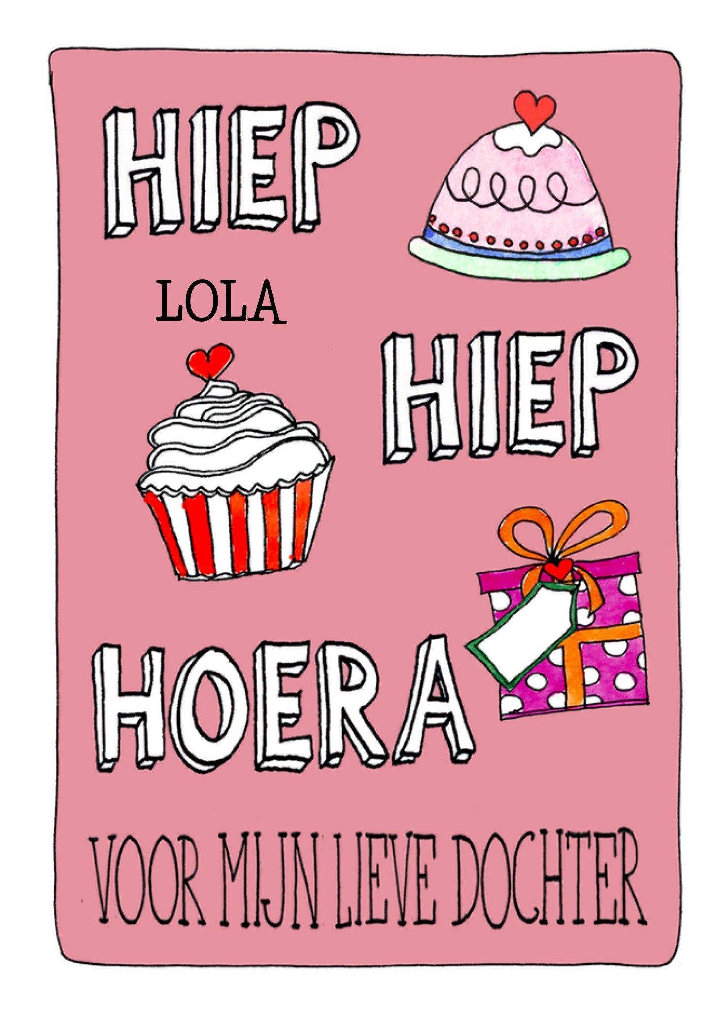 Verjaardagskaart Lieve Dochter Kaart Sandysign