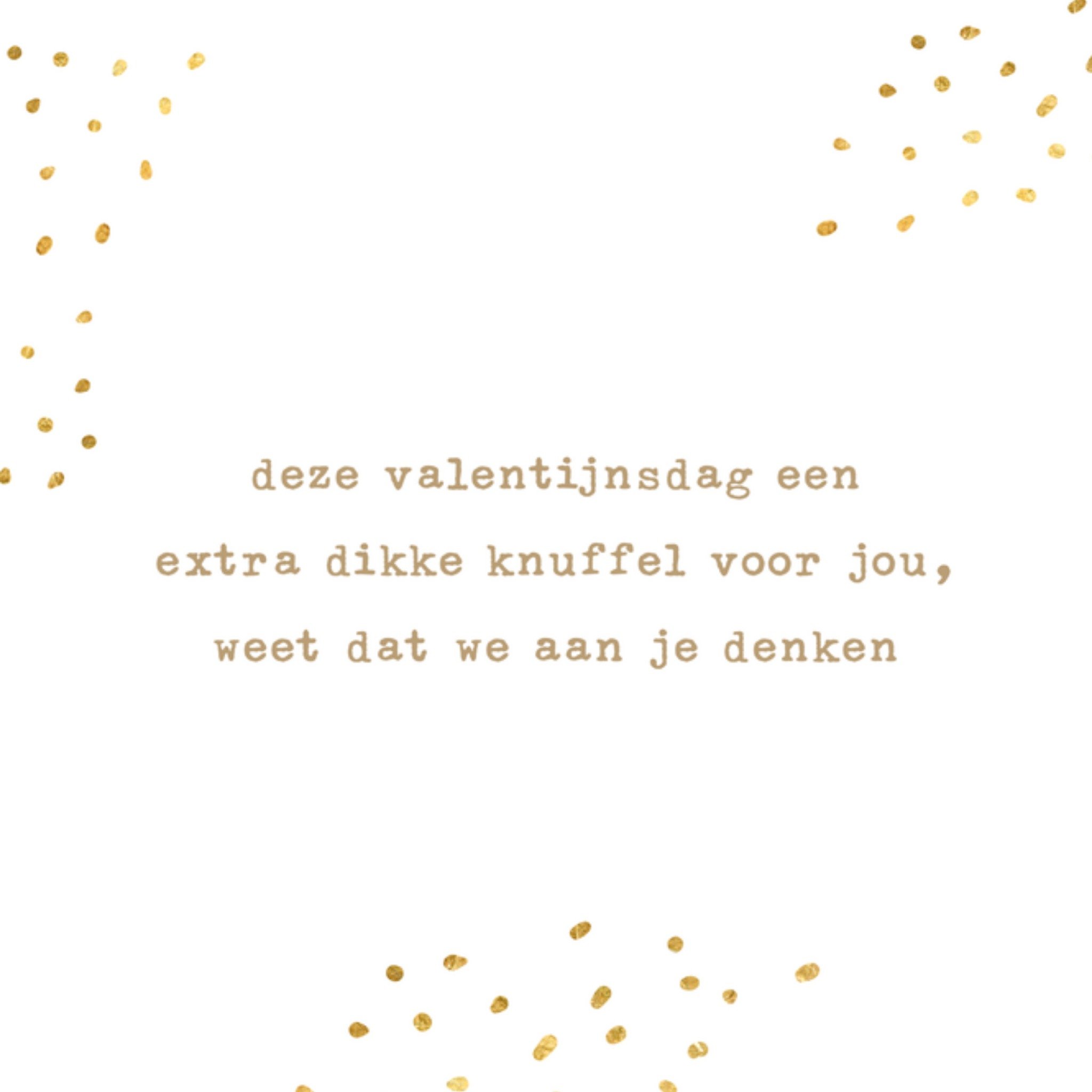 Greetz Valentijnskaart denken aan Vierkant