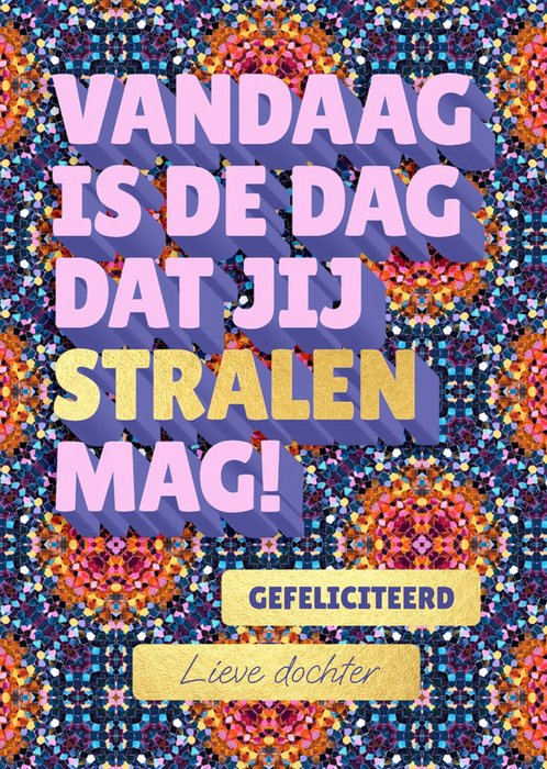 Love Repeat | Verjaardagskaart | Vandaag stralen | Aanpasbare tekst