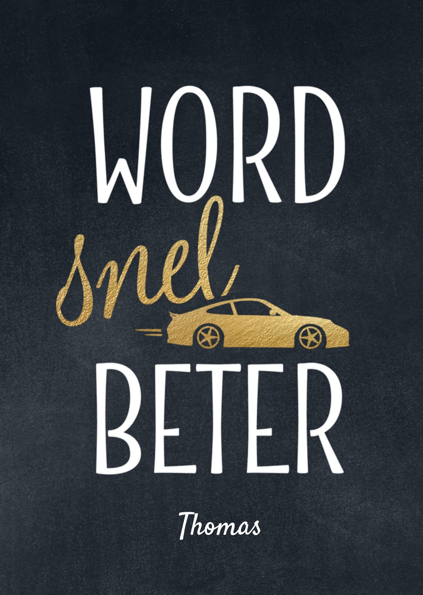 Beterschapskaart Auto Kaart Luckz