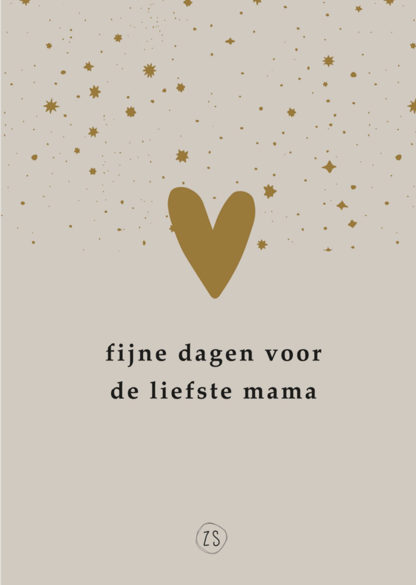 Zusss Kerstkaart Liefste mama Standard Card