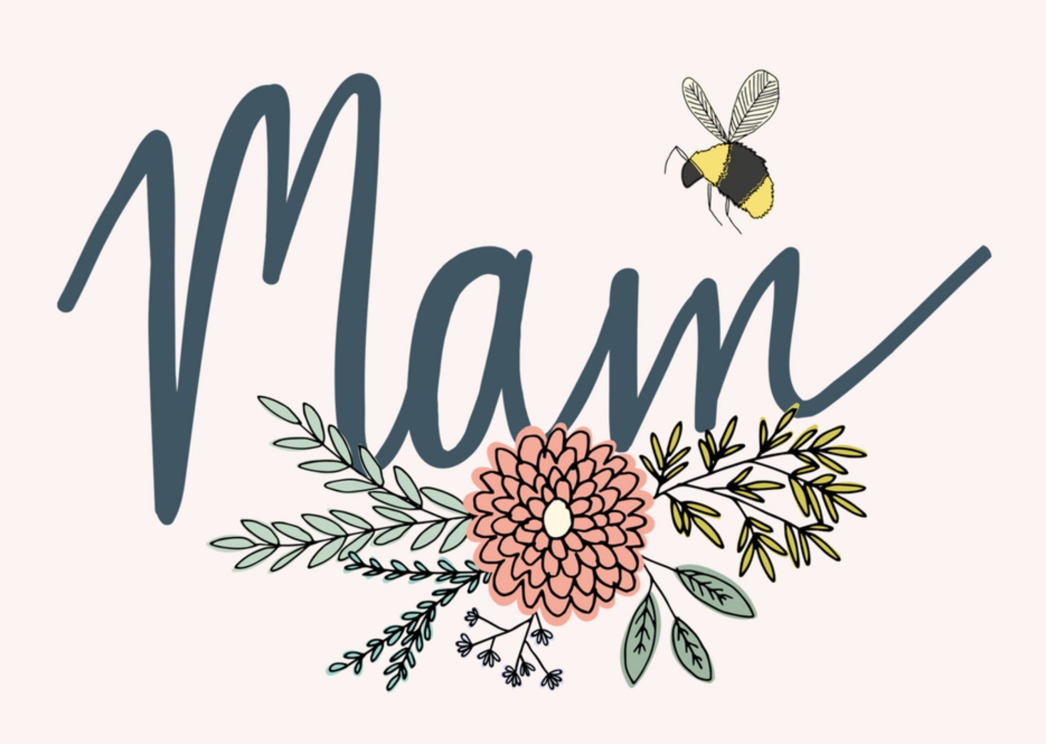 Greetz Verjaardagskaart mam fleurig Standard Card