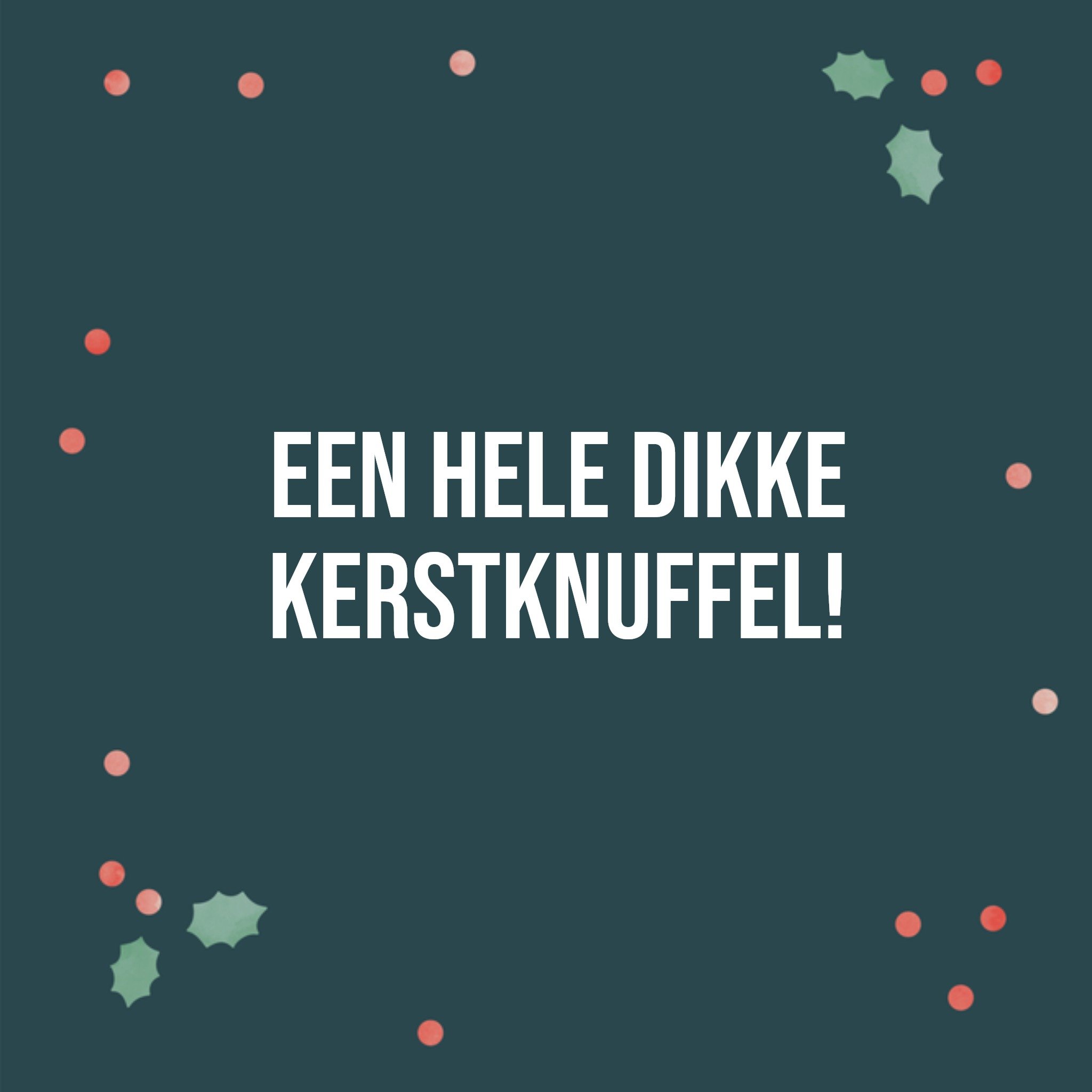 Greetz Kerstkaart Knuffel Vierkant