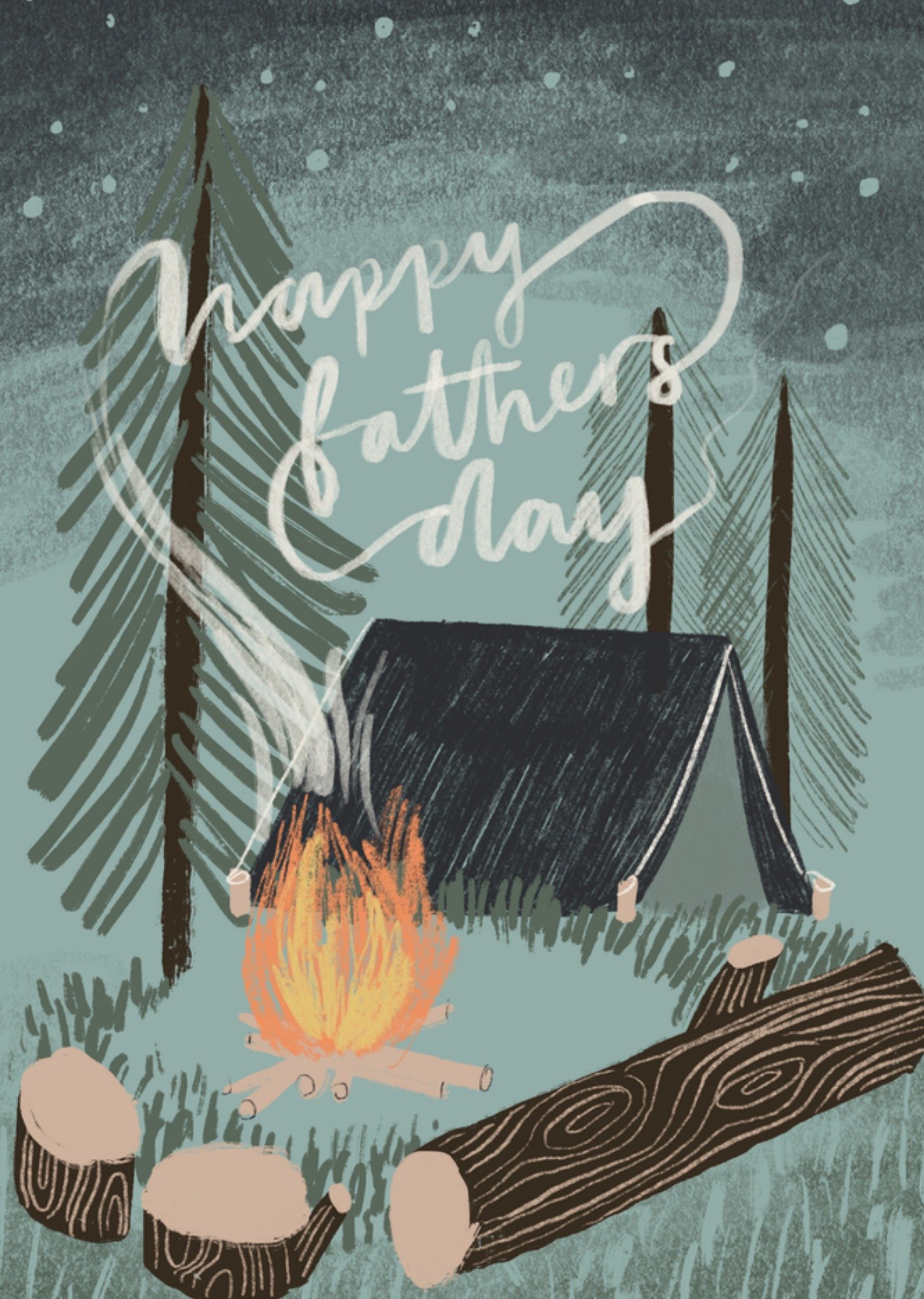 Vaderdagkaart tentje kamperen Kaart Greetz