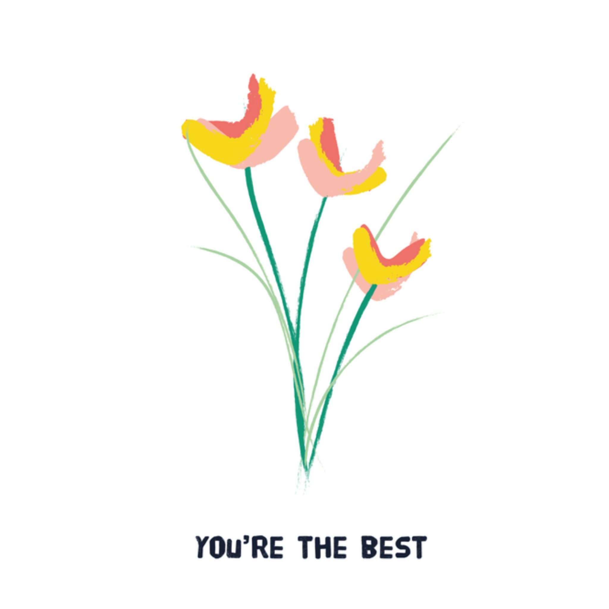 Kitchen of Smiles Dag van de baas bloemen Vierkant