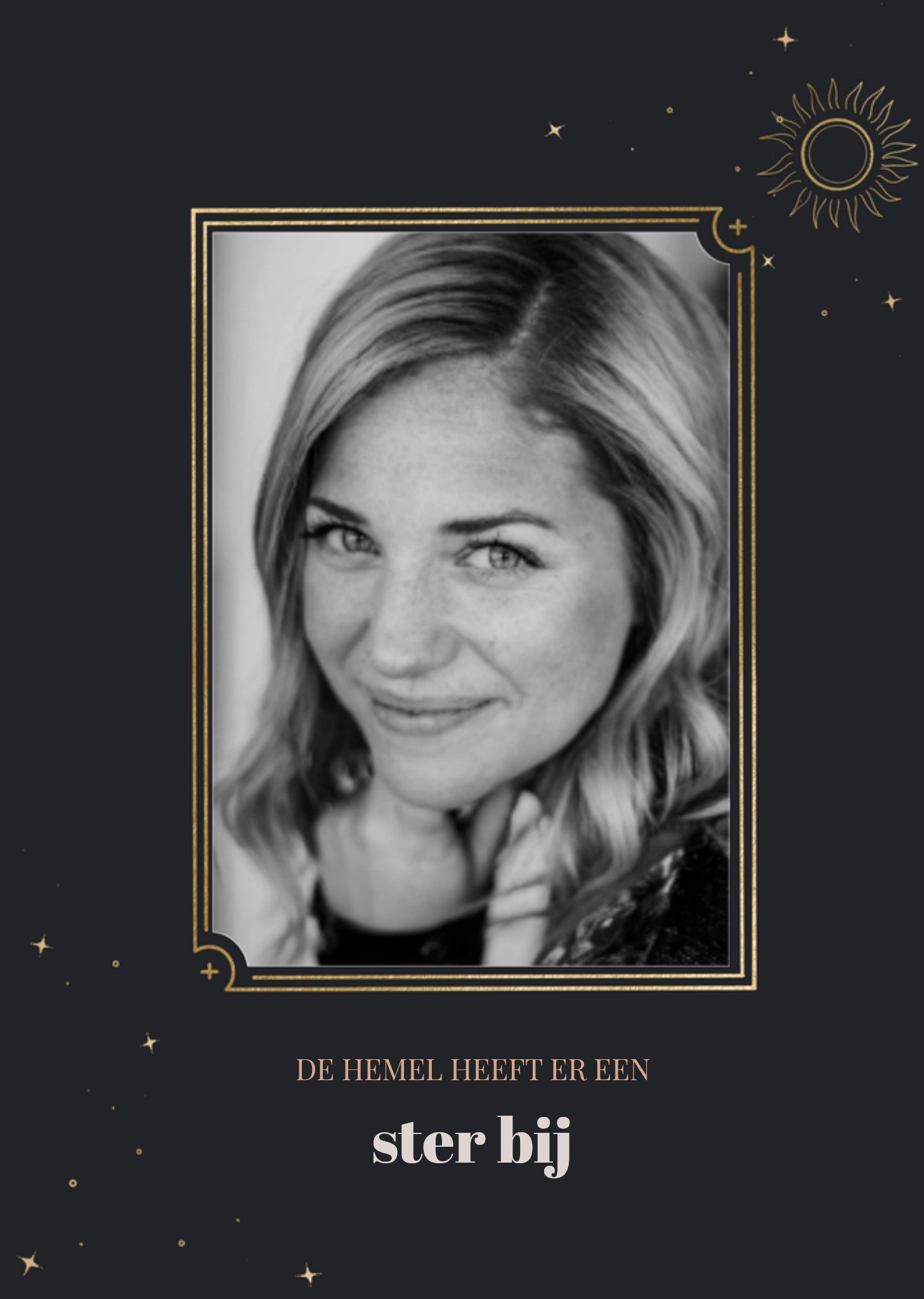 Condoleancekaart De hemel heeft er een ster bij Kaart Greetz