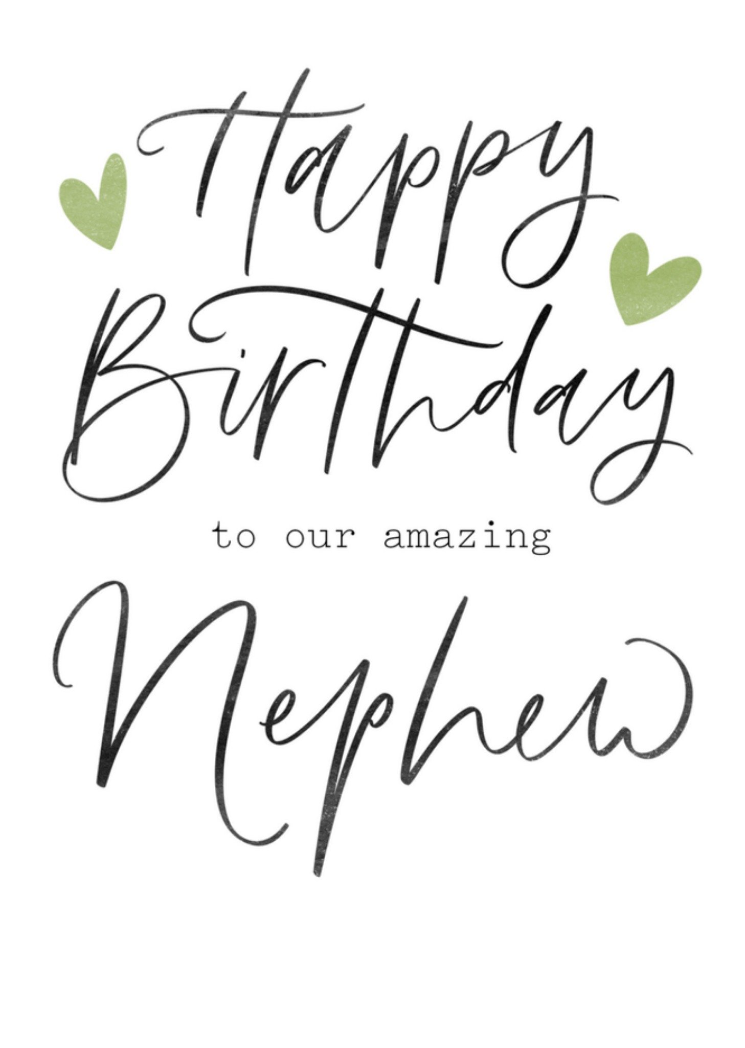 Letters by Julia Verjaardagskaart neef Kaart Letters By Julia