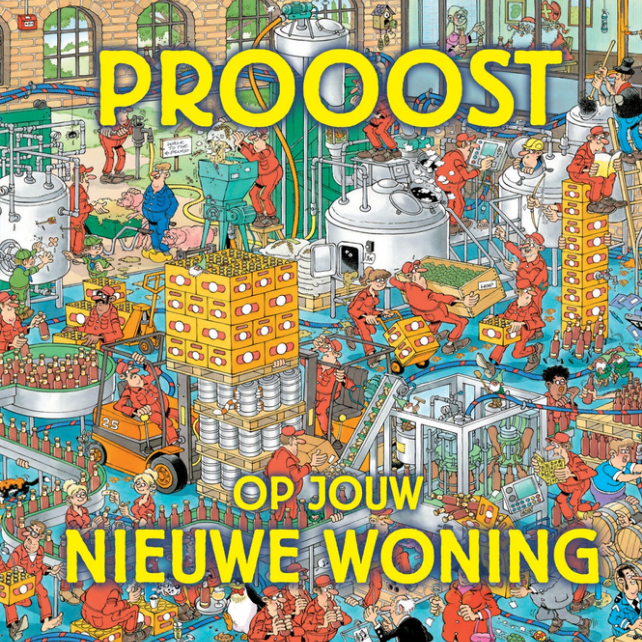 Jan van Haasteren | Nieuwe woning | proost | Square Card