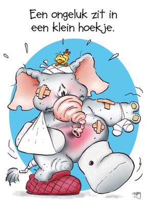 Doodles | Beterschapskaart | olifant