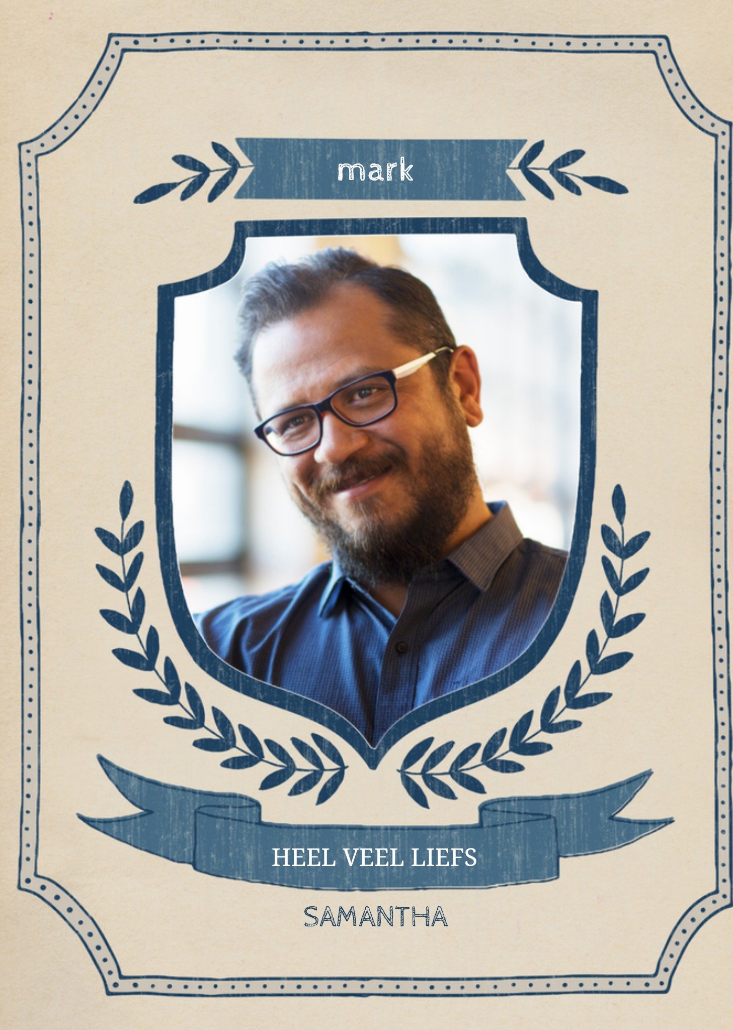 Zomaarkaart fotokaart met naam Kaart Greetz