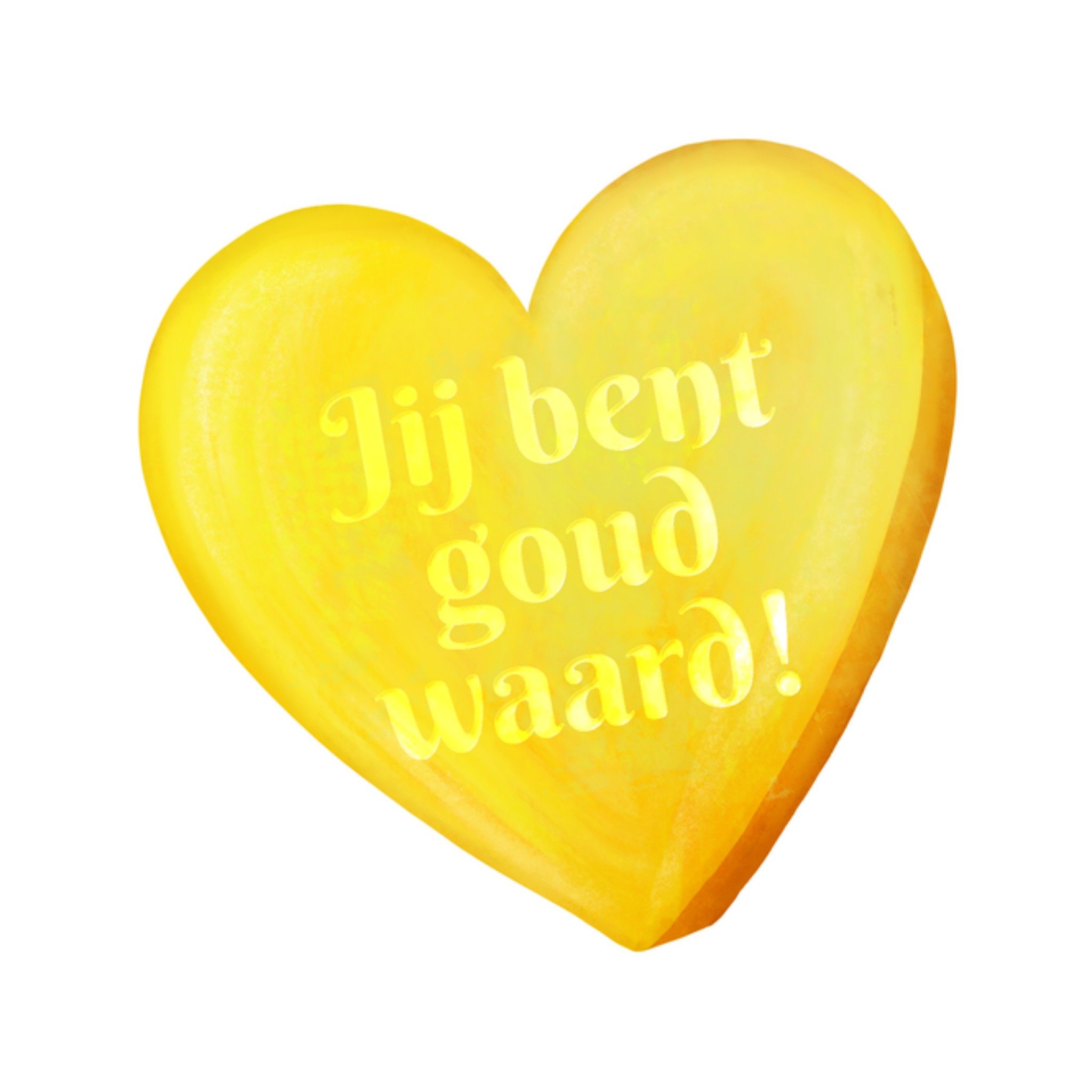 Greetz Bedanktkaart Goud Vierkant