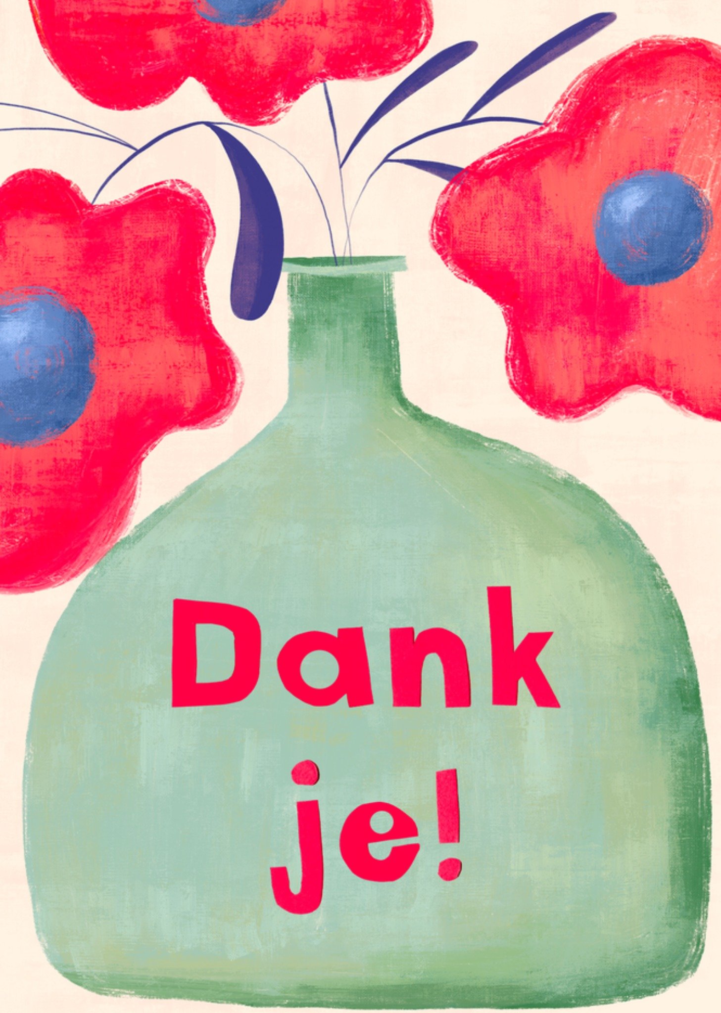 Bedanktkaart Dank je Kaart Gozde