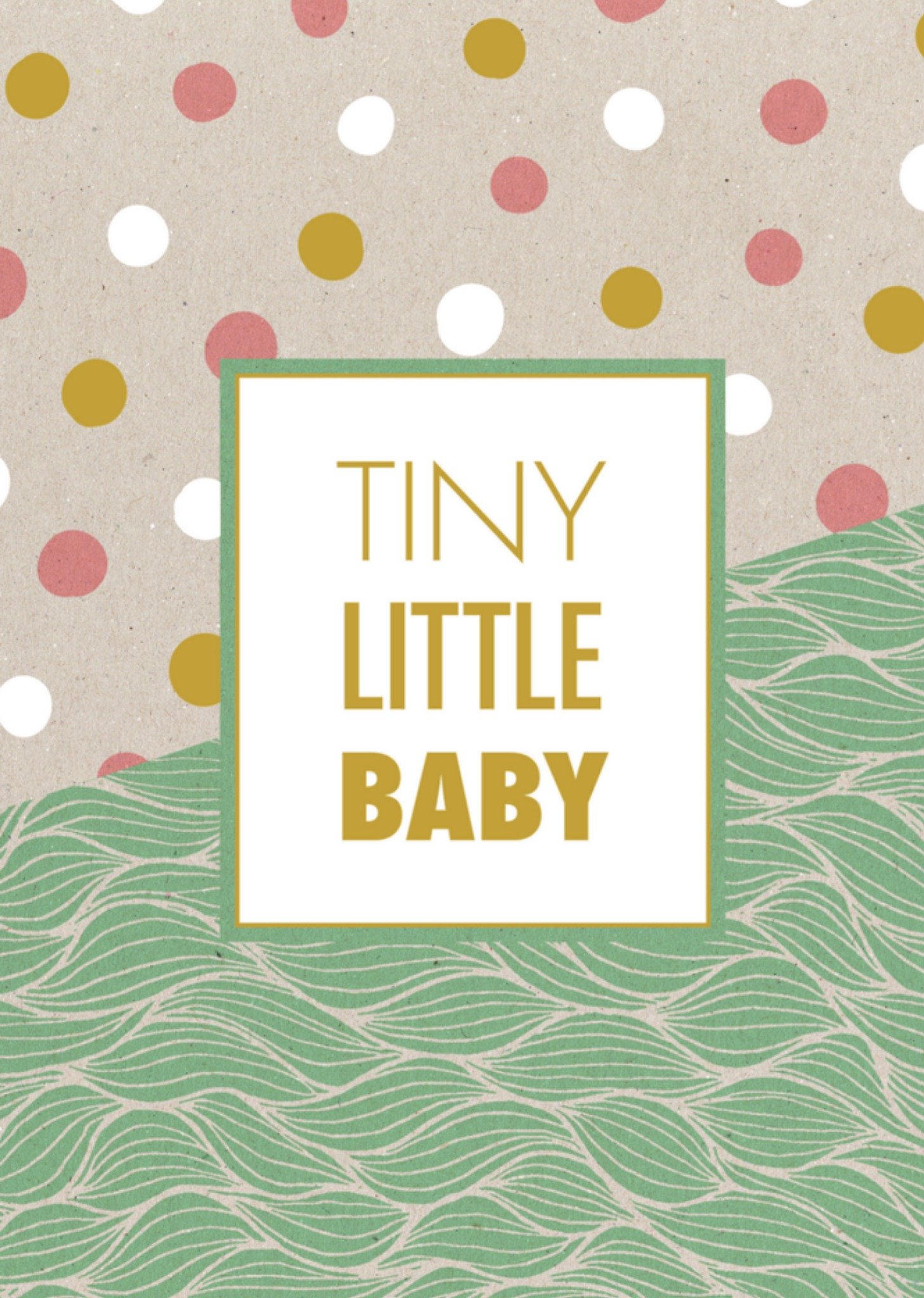 Geboortekaart Tiny little baby Paperclip