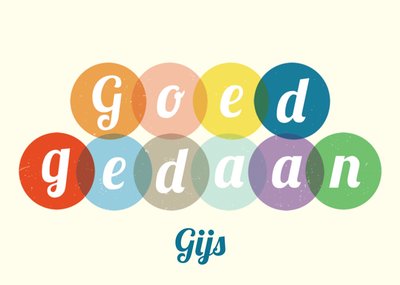 Greetz | Felicitatiekaart | Goed gedaan | Aanpasbare tekst