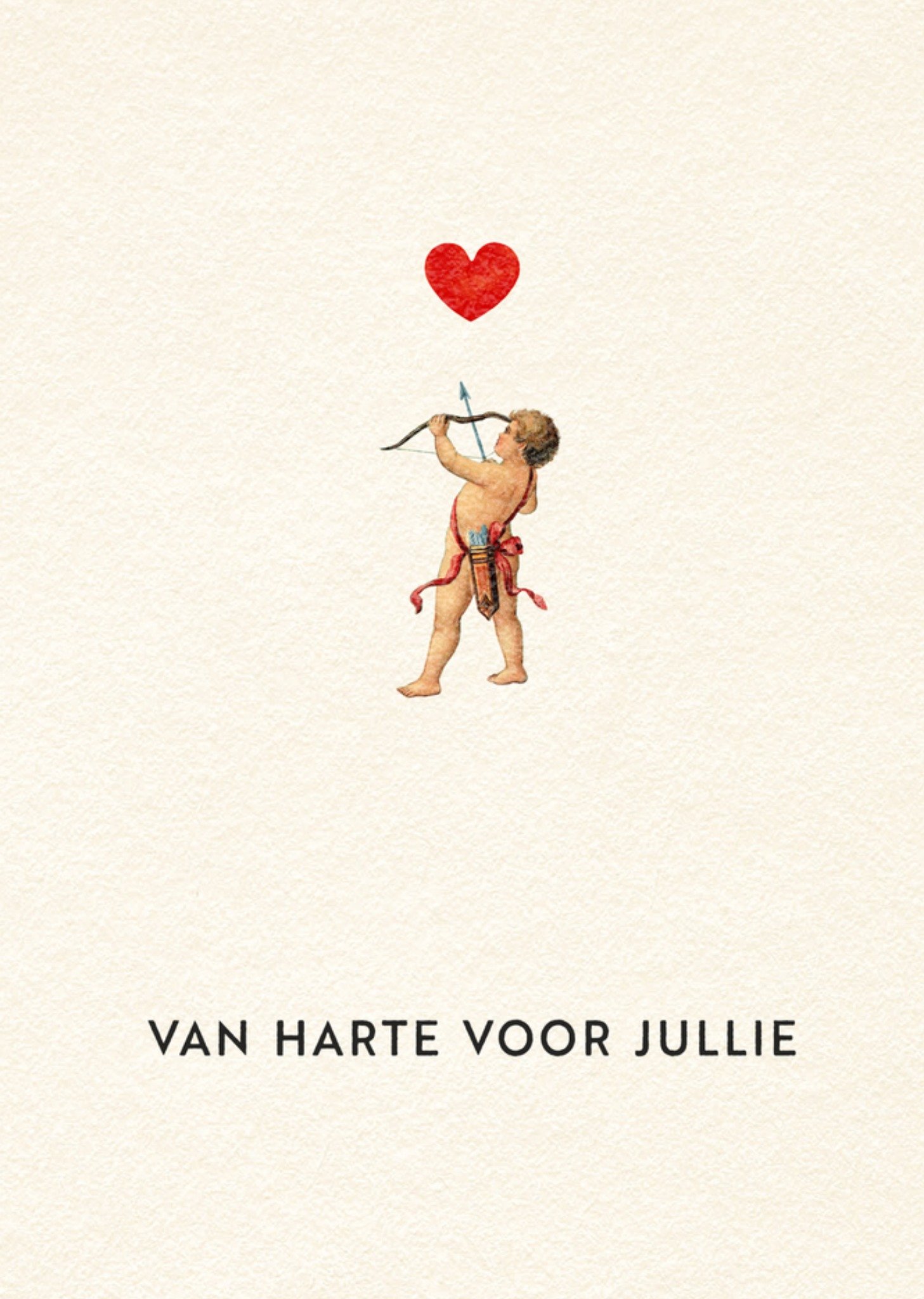 Bright Spot Van Harte Voor Jullie Geïllustreerd Cupido Jubileum Kaart Greetz