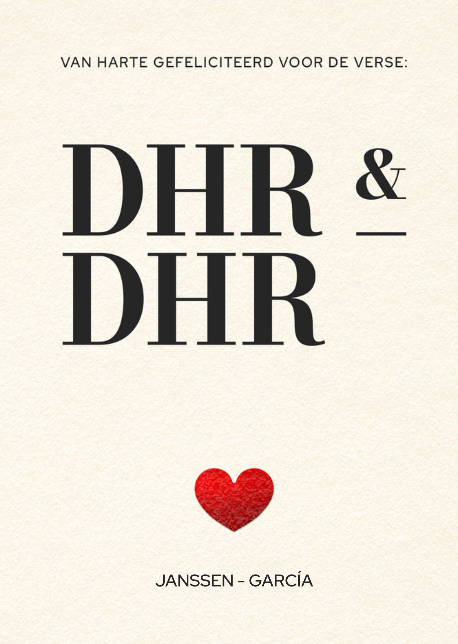 Huwelijkskaart Gefeliciteerd voor de verse dhr en dhr Aanpasbare tekst Kaart Bright Spot