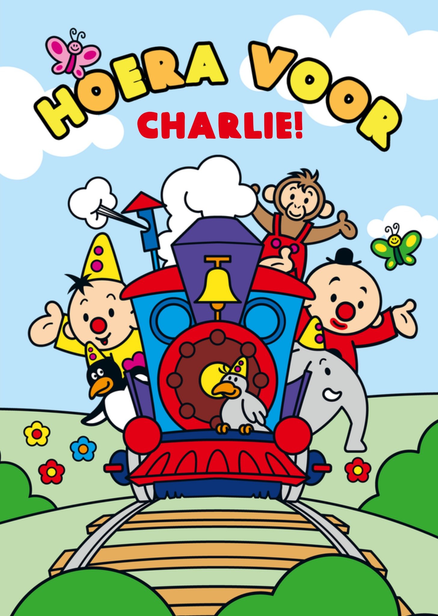 Verjaardagskaart Circustrein Kaart Bumba