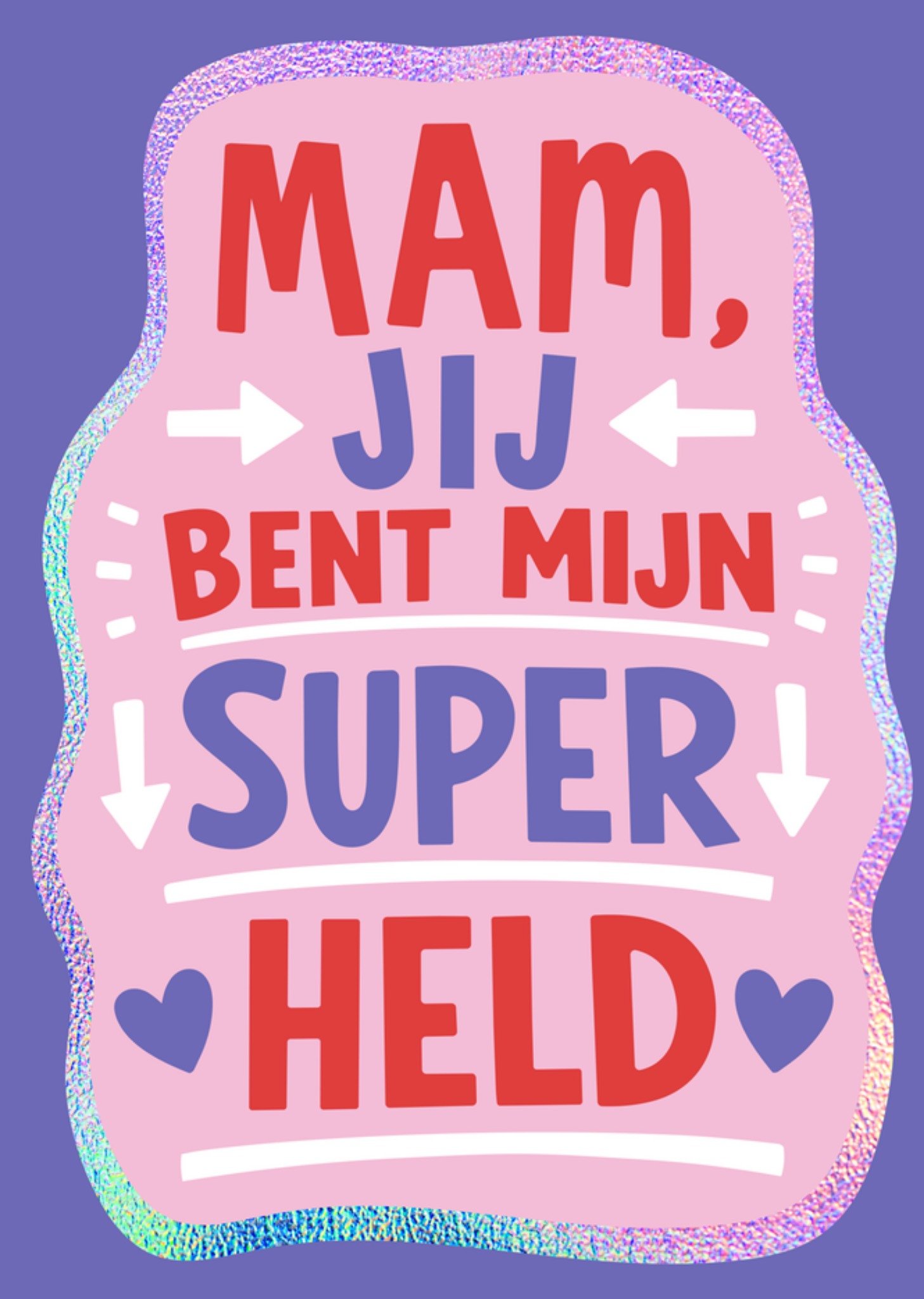 Moederdagkaart Mam jij bent mijn super held Greetz