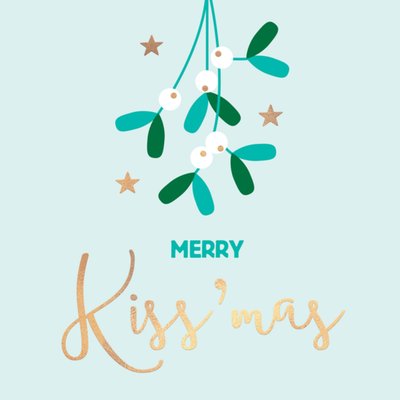 TMS | Kerstkaart | Merry Kiss' mas