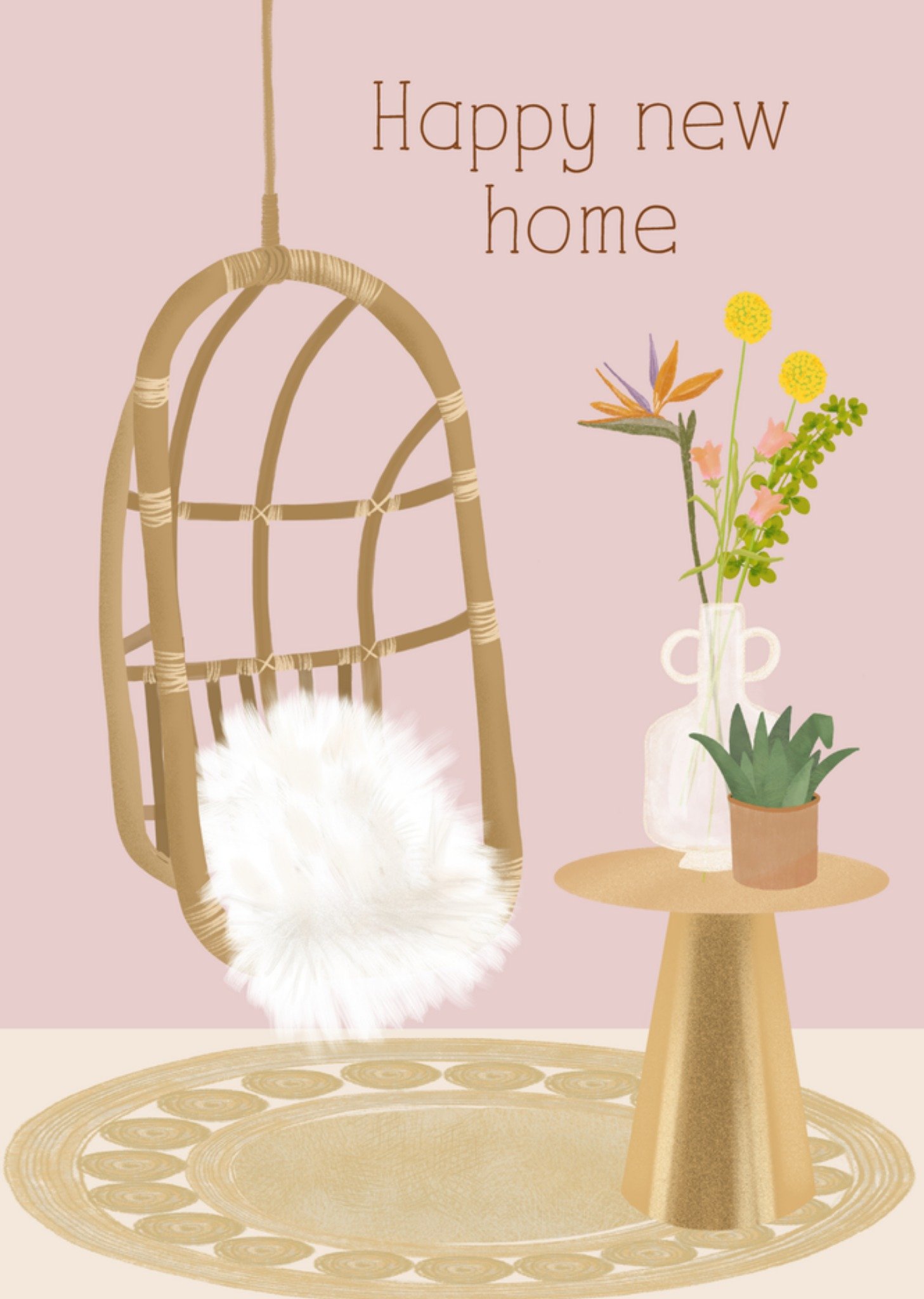 Nieuwe woning kaart illustratie Kaart Tsjip