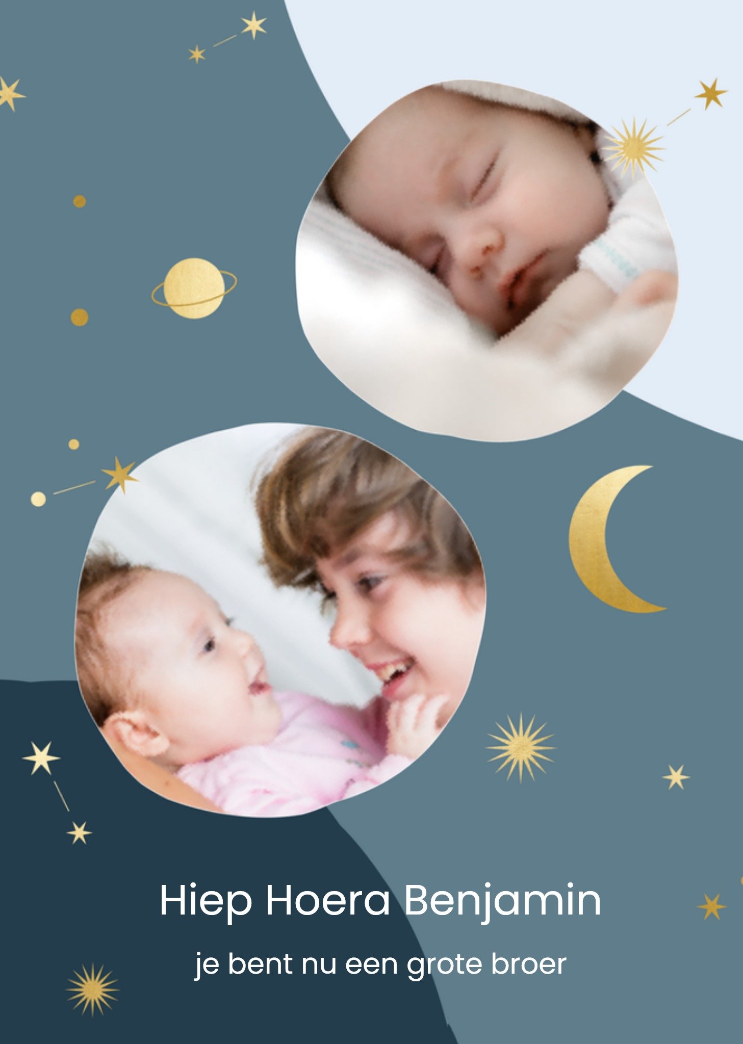 Geboortekaart Een broer Greetz