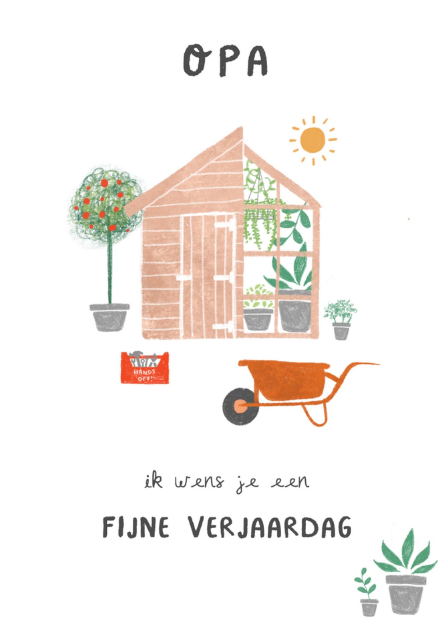 Verjaardagskaart tuinhuisje Kaart Millicent Venton