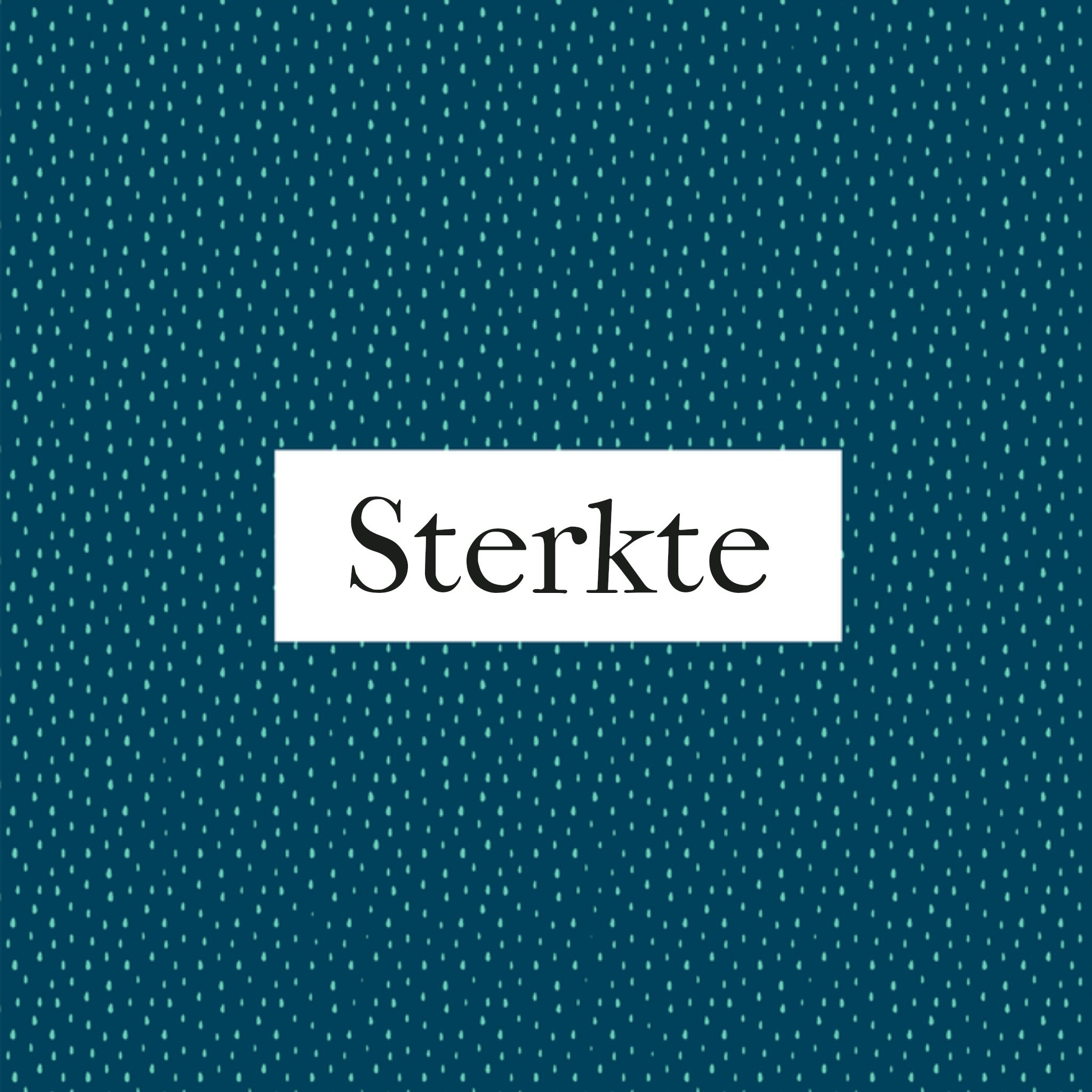 Greetz Sterkte kaart blauw Vierkant