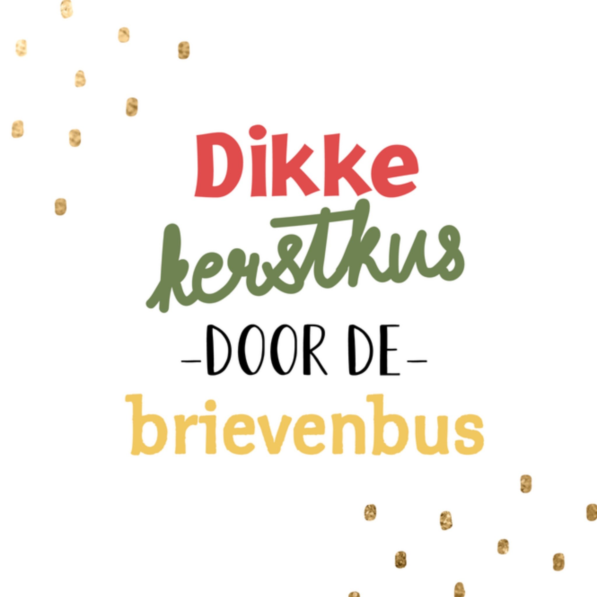 Greetz Kerst Tekst Vrolijk Kerstkus Vierkant