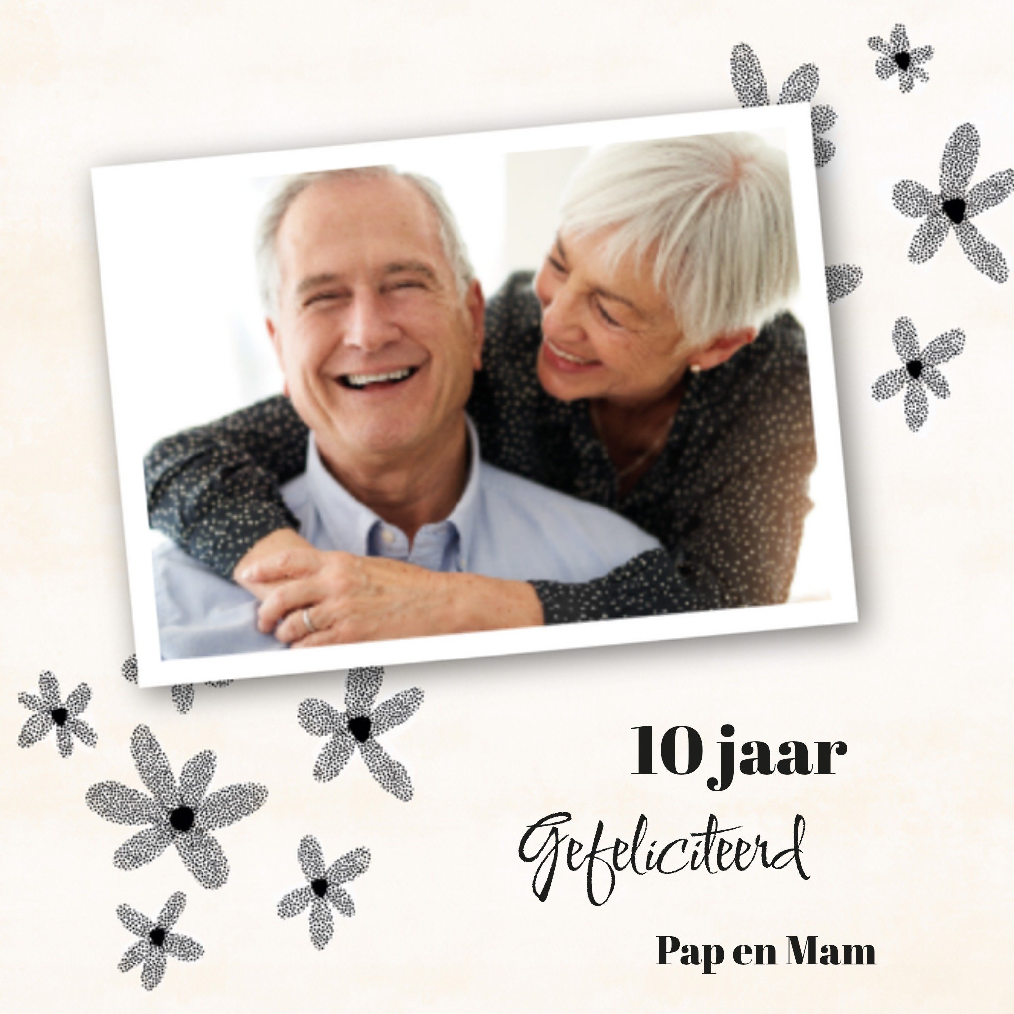 Greetz Huwelijkskaart Ouders Jubileum Foto Vierkant