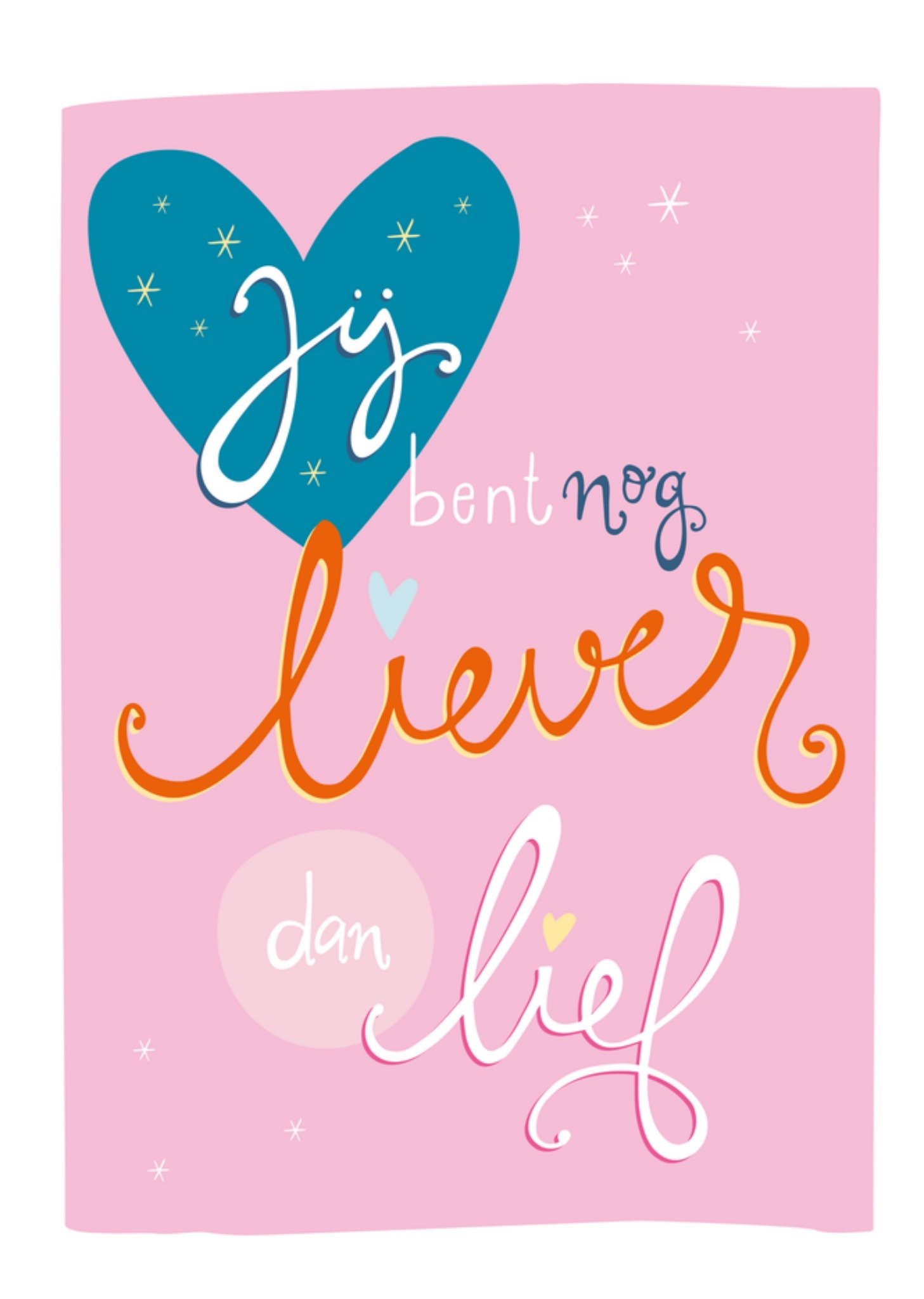 Valentijnskaart liever dan lief Kaart Funny Side Up